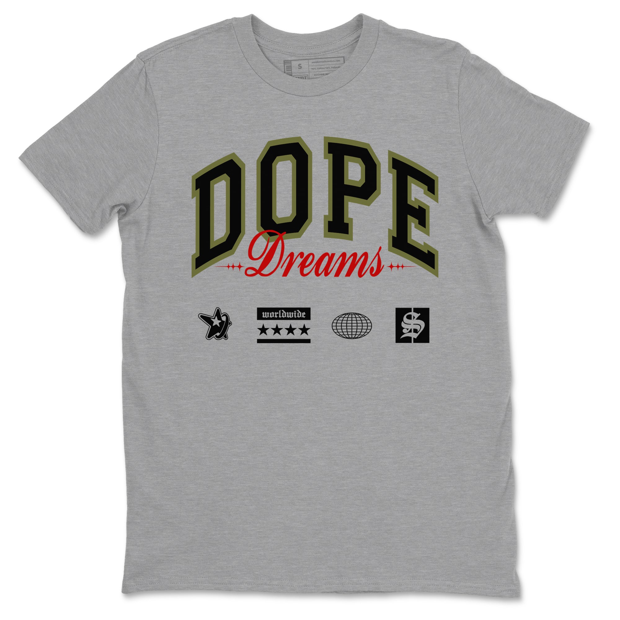 Dope Dreams snkmatch Tees - Air Jordan 1 Travis Scott Medium Olive