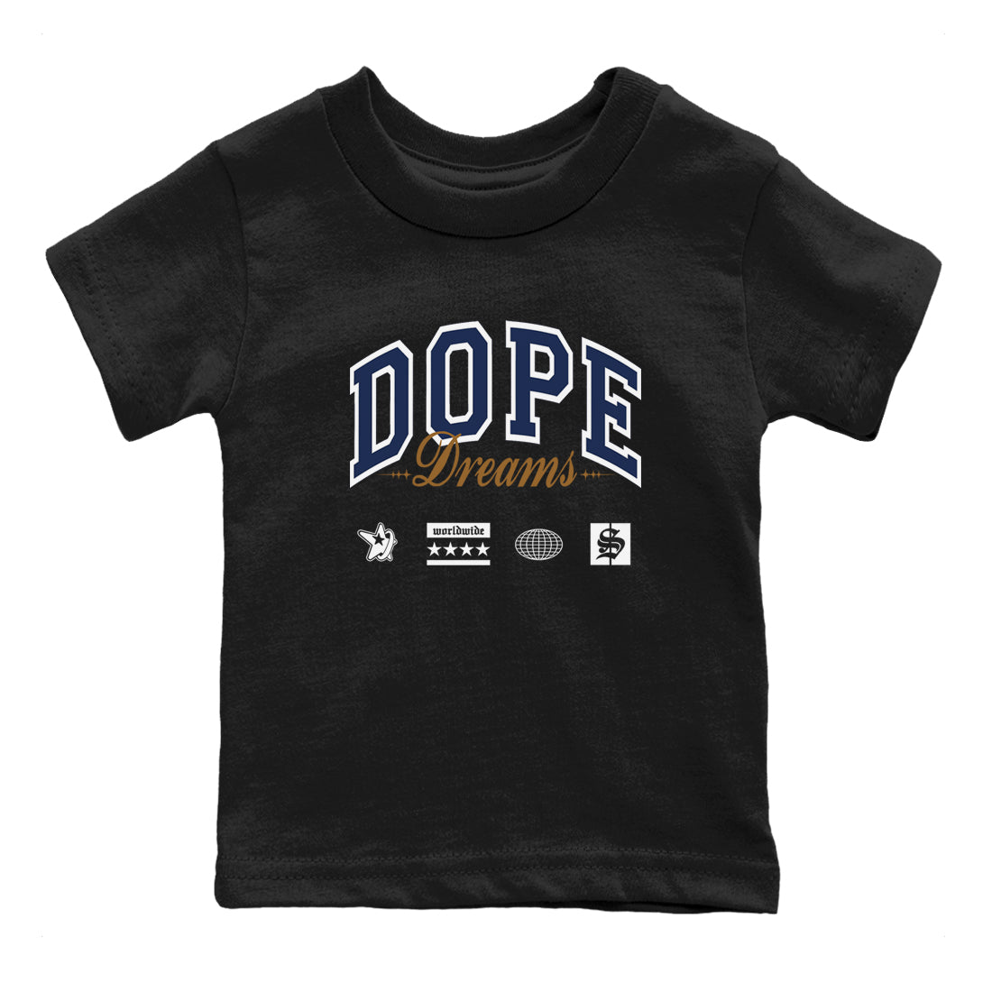 Dope Dreams snkmatch Tees Kids - Air Jordan 13 Midnight Navy