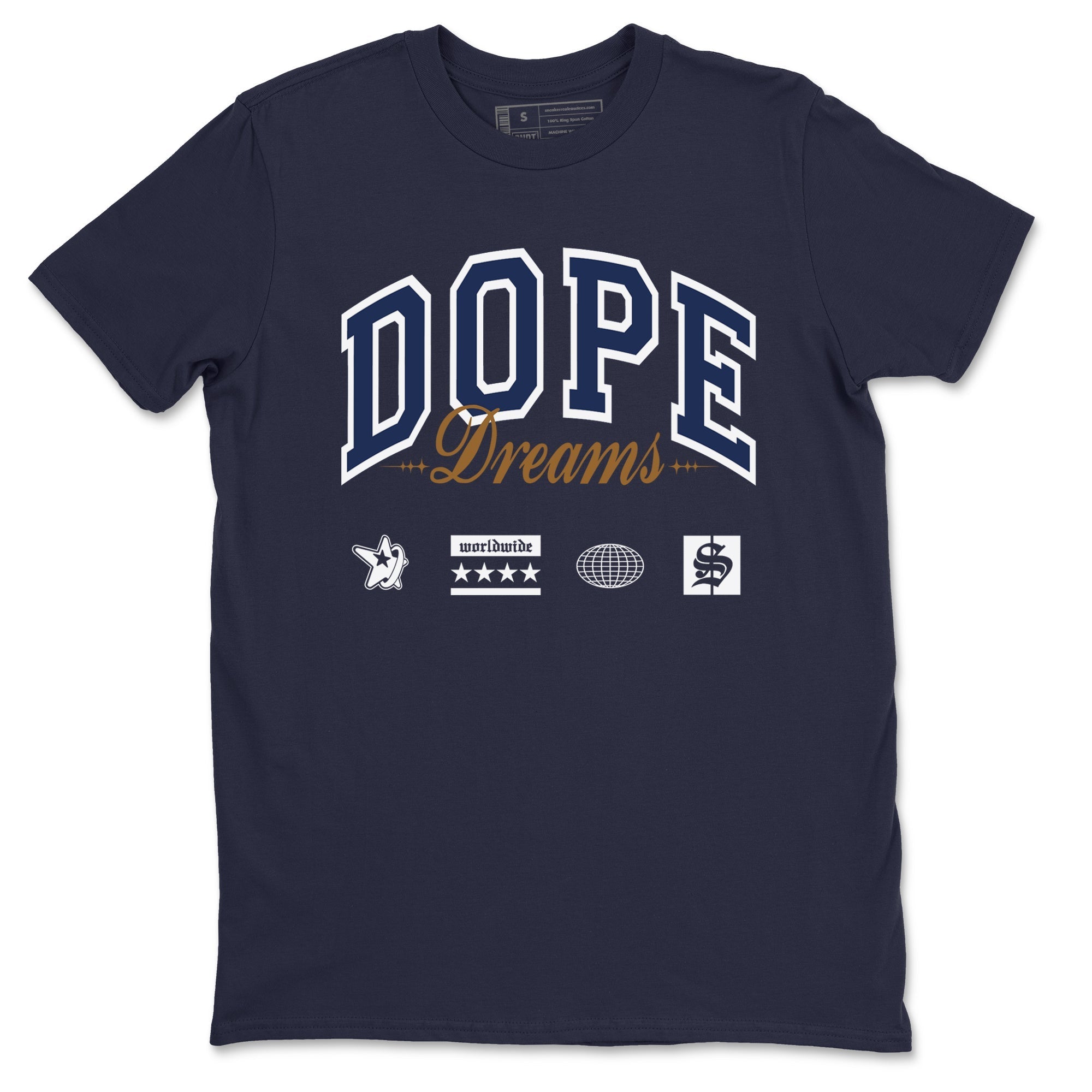 Dope Dreams snkmatch Tees - Air Jordan 13 Midnight Navy