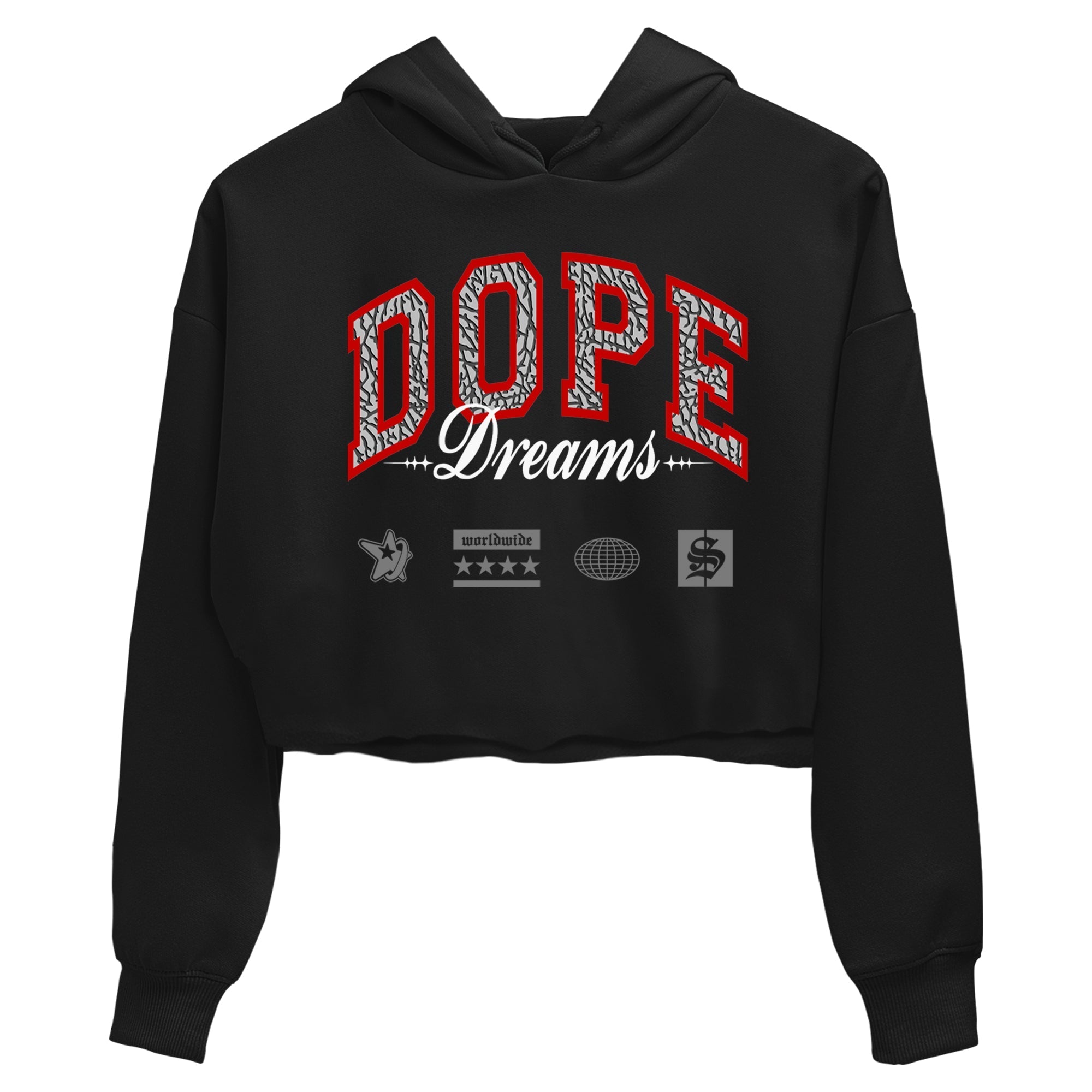 Dope Dreams snkmatch Women's Top - Air Jordan 3 Black Cement