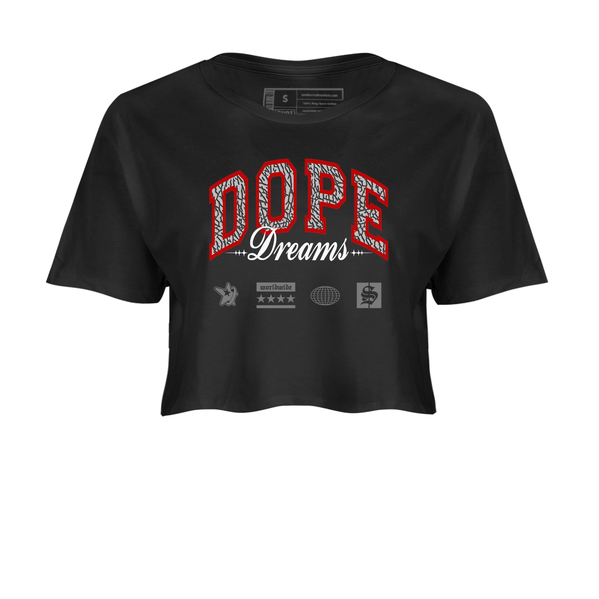 Dope Dreams snkmatch Women's Top - Air Jordan 3 Black Cement