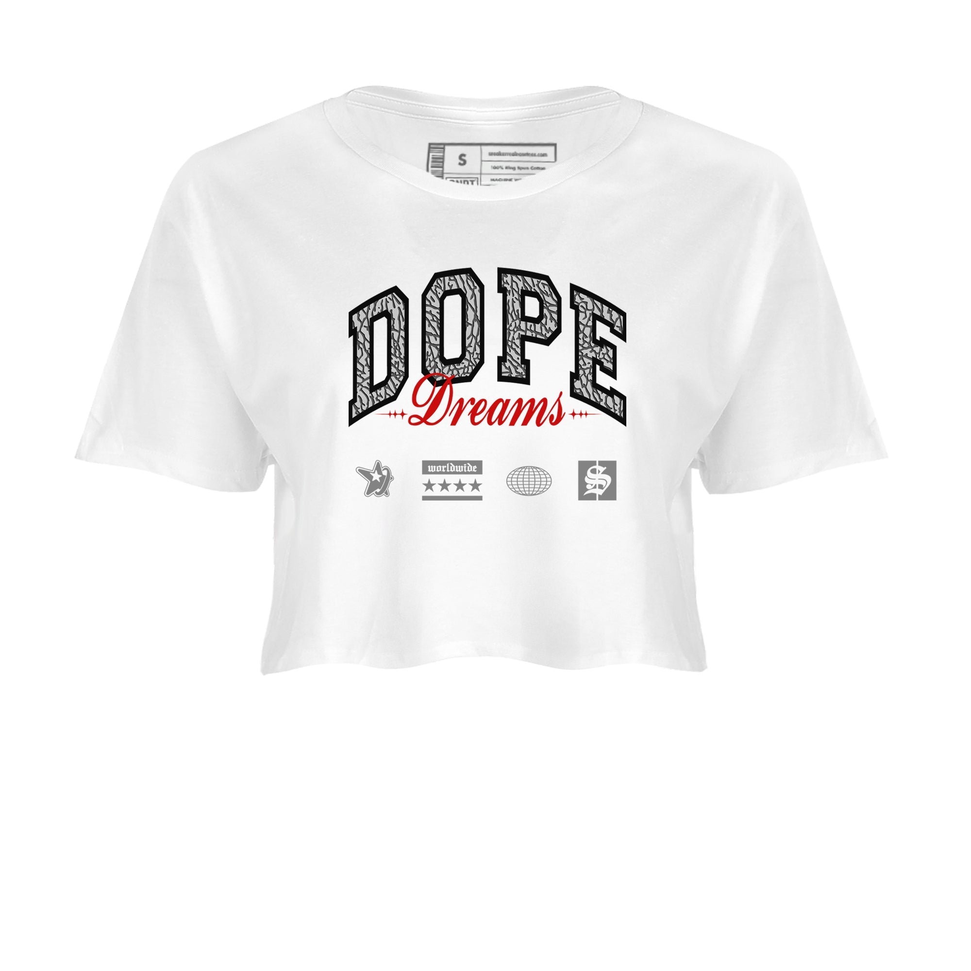 Dope Dreams snkmatch Women's Top - Air Jordan 3 Cement Grey