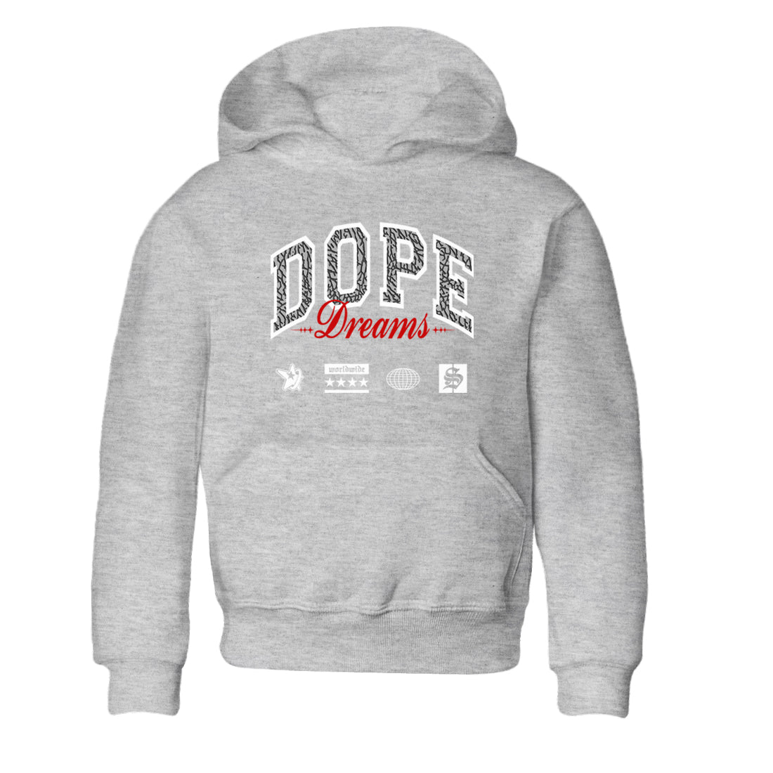 Dope Dreams snkmatch Tees Kids - Air Jordan 3 Cement Grey