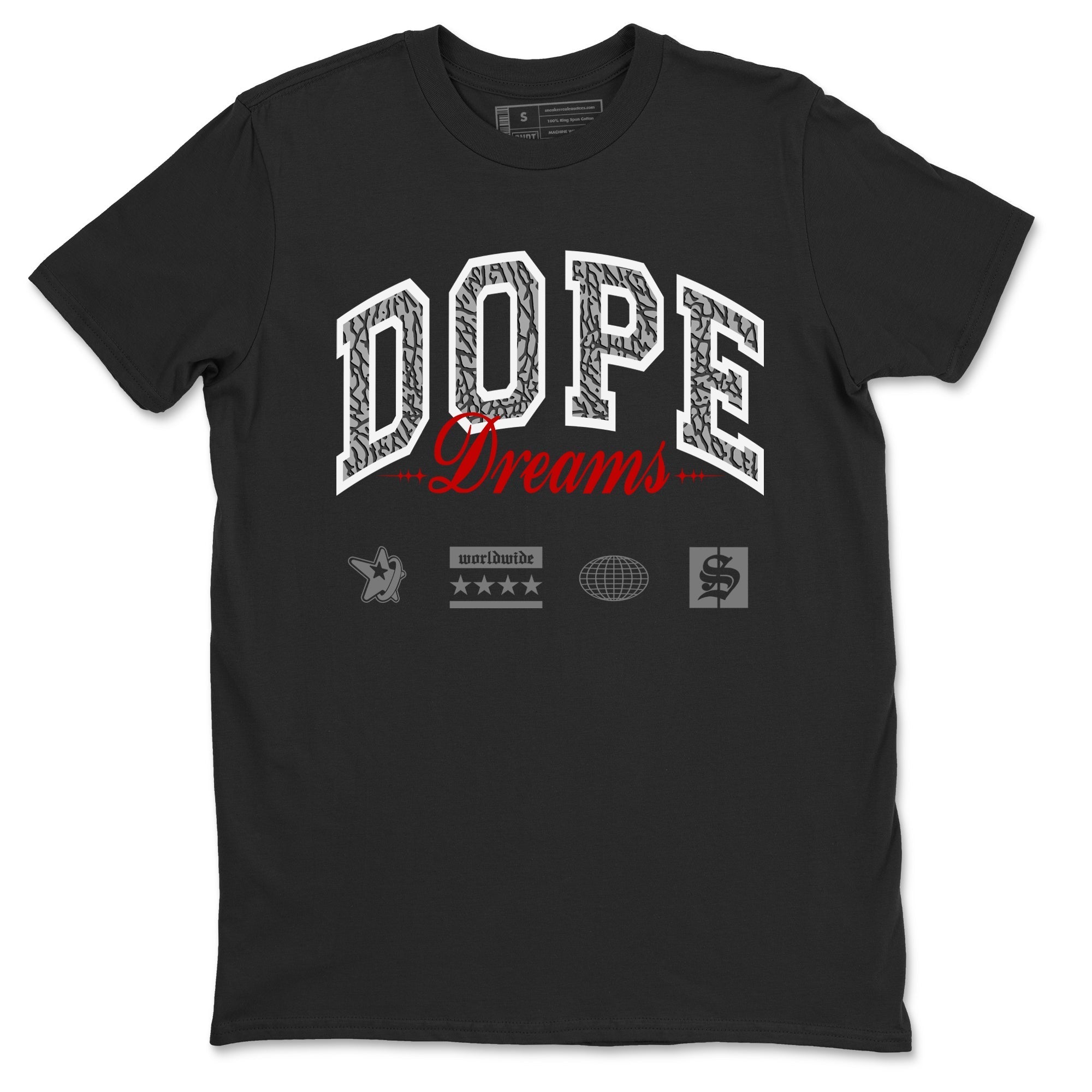 Dope Dreams snkmatch Tees - Air Jordan 3 Cement Grey