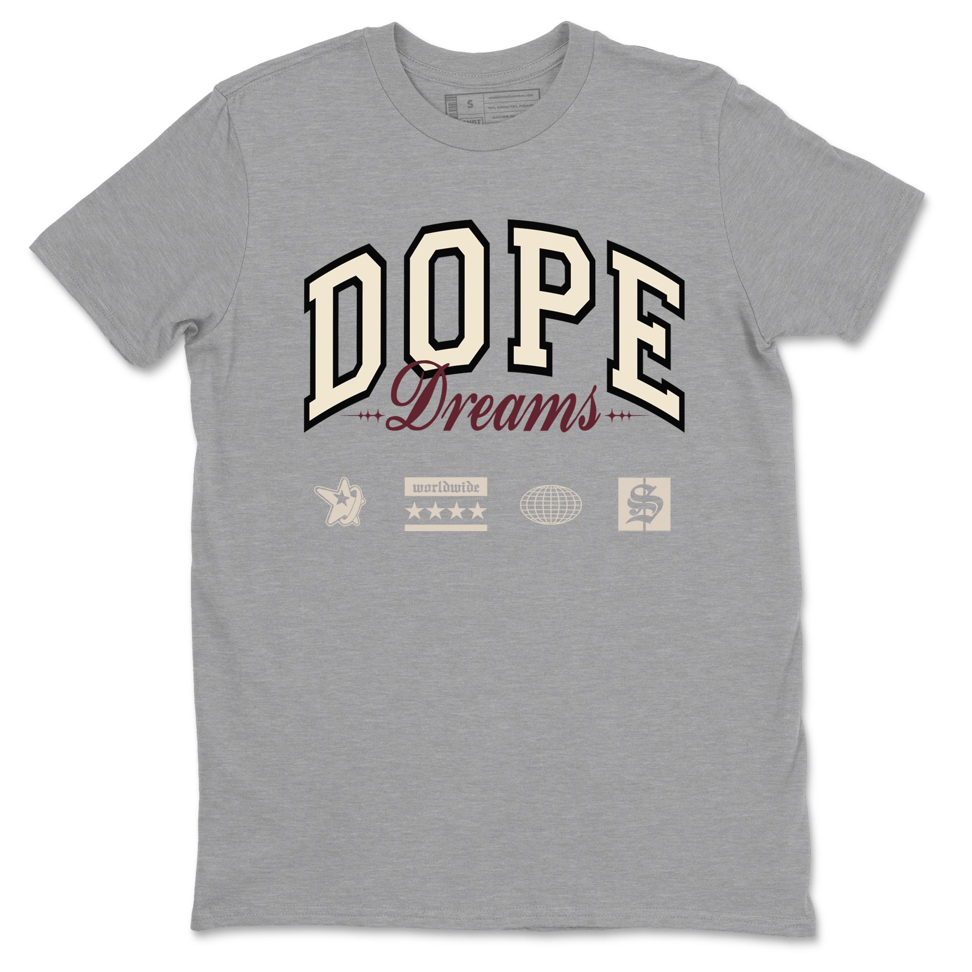 Dope Dreams snkmatch Tees - Air Jordan 4 A Ma Maniere x Fossil Stone