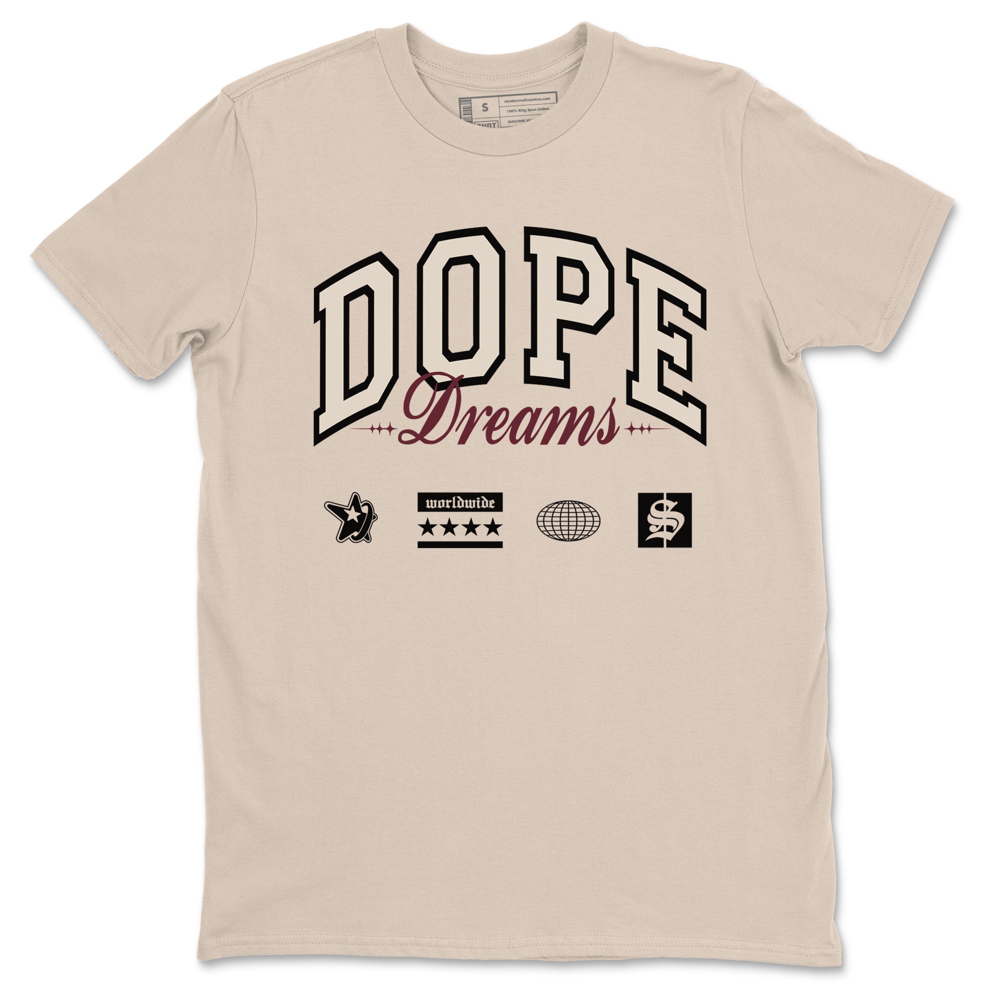 Dope Dreams snkmatch Tees - Air Jordan 4 A Ma Maniere x Fossil Stone