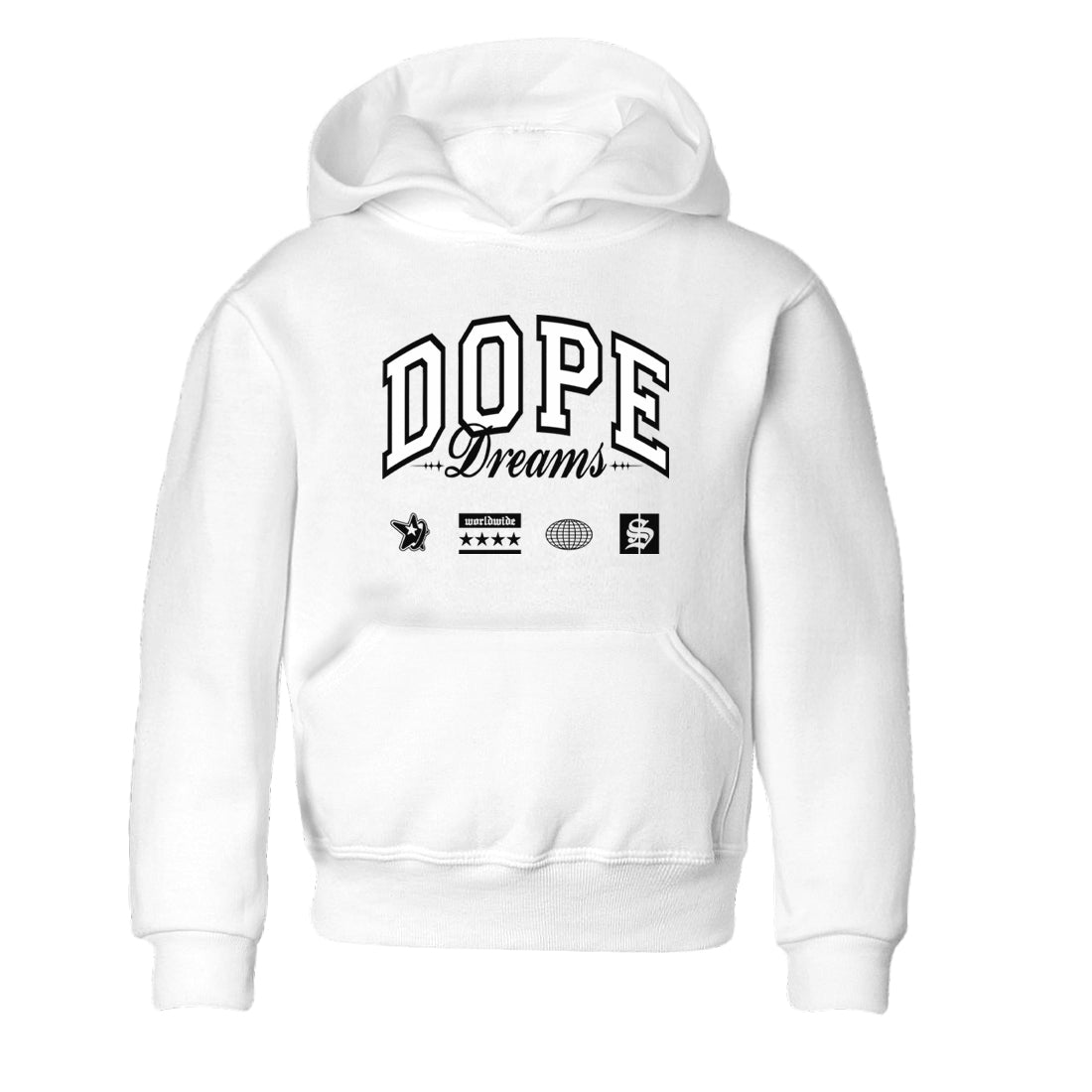 Dope Dreams snkmatch Tees Kids - Air Jordan 4 White Thunder