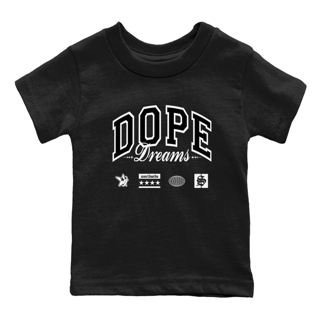 Dope Dreams snkmatch Tees Kids - Air Jordan 4 White Thunder