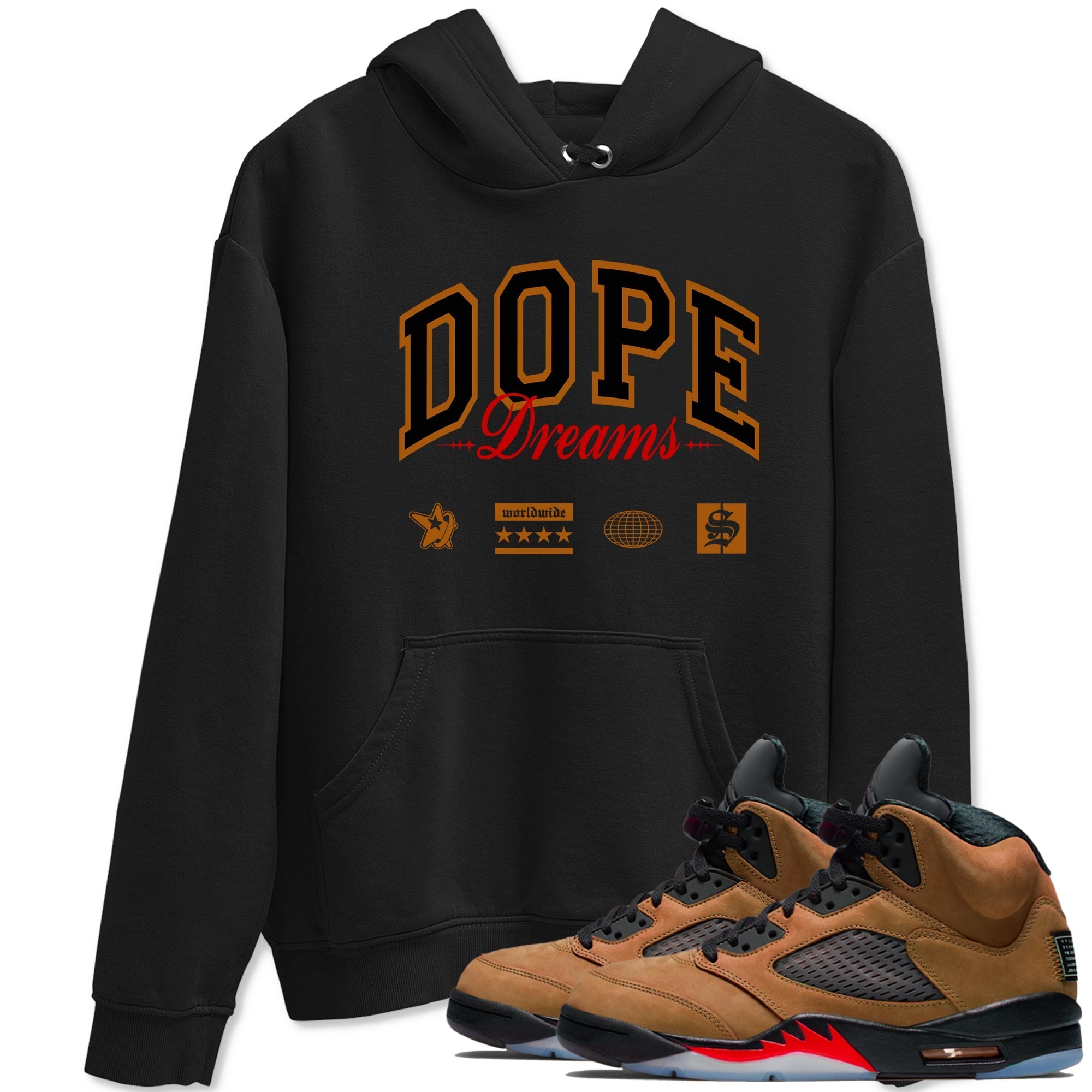 Dope Dreams snkmatch Tees - Air Jordan 5 Archaeo Brown