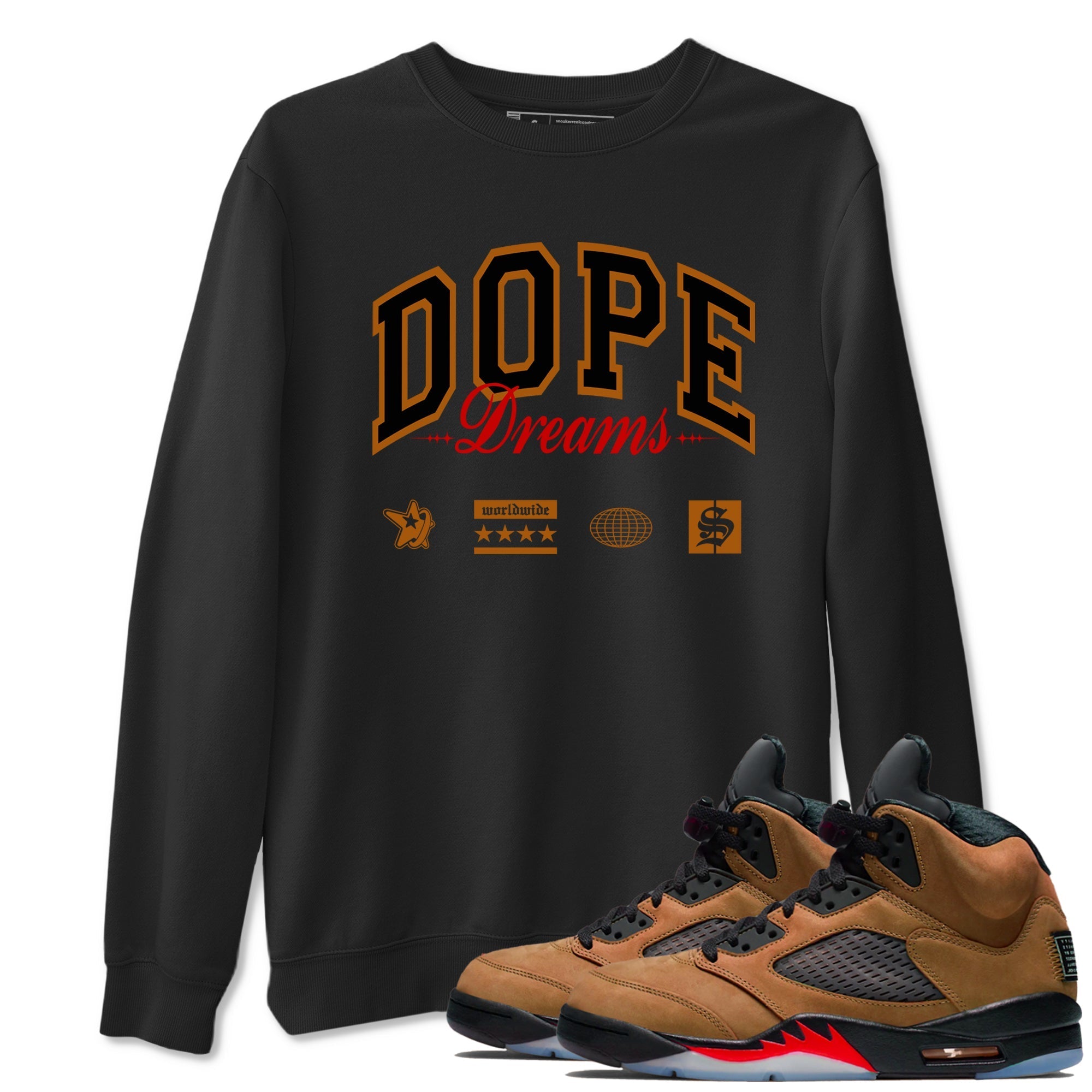 Dope Dreams snkmatch Tees - Air Jordan 5 Archaeo Brown