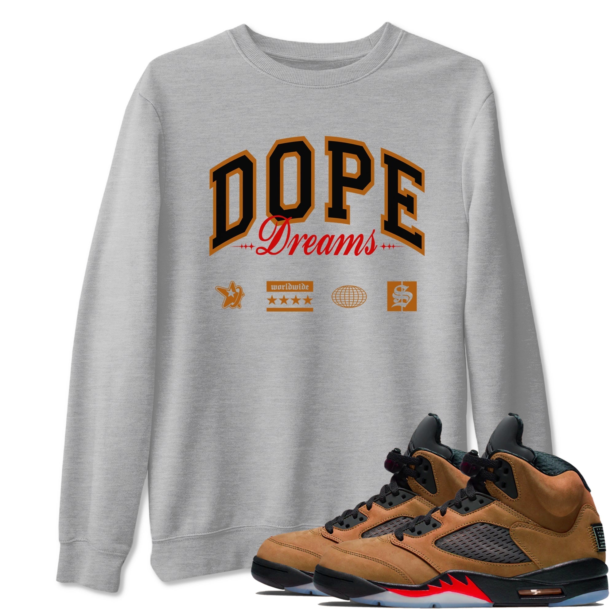 Dope Dreams snkmatch Tees - Air Jordan 5 Archaeo Brown