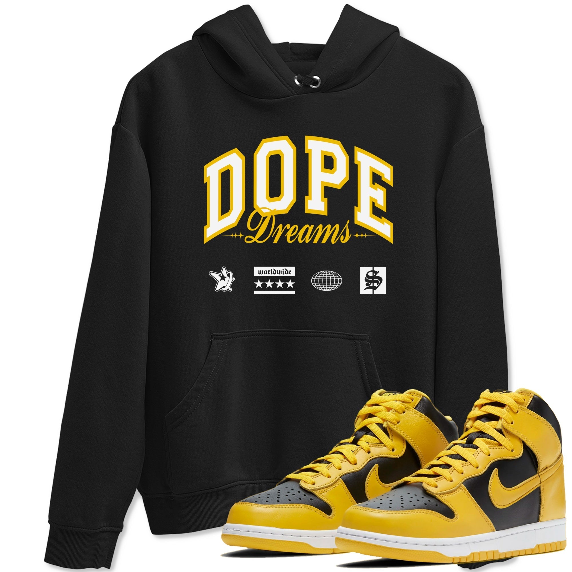 Dope Dreams snkmatch Tees - Dunk High Pollen