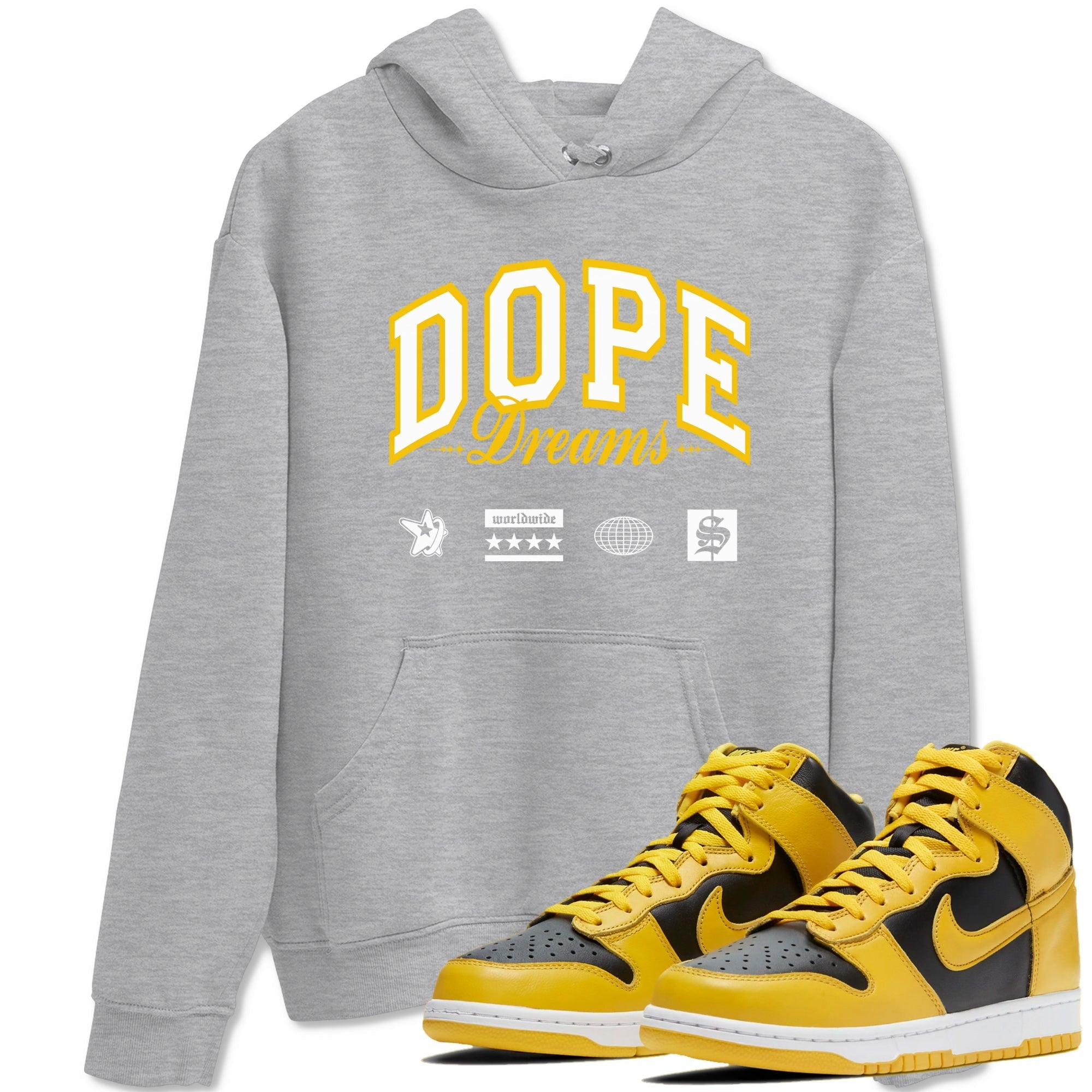 Dope Dreams snkmatch Tees - Dunk High Pollen