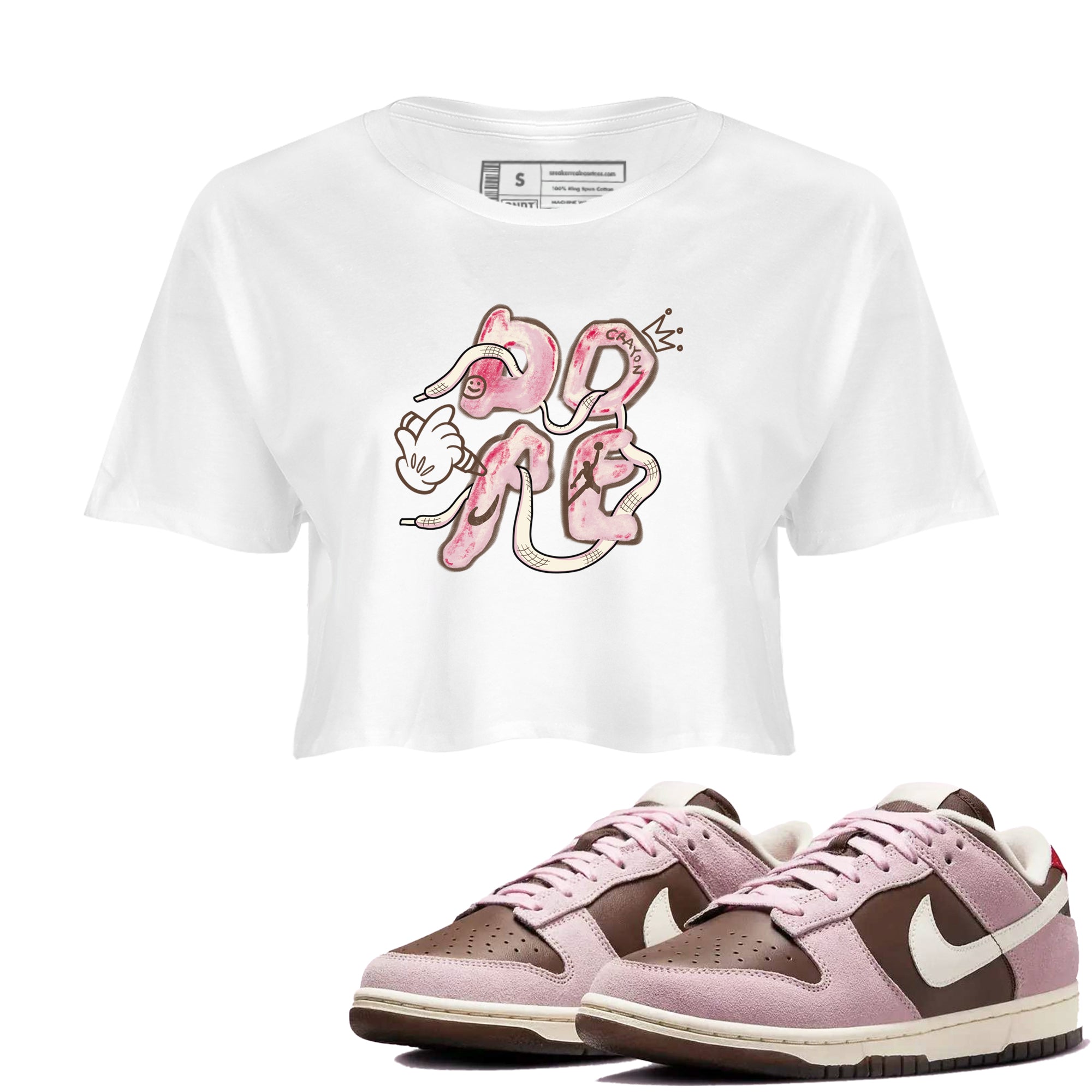 Dope snkmatch Women's Top - Dunk Cacao Wow And Pink Foam