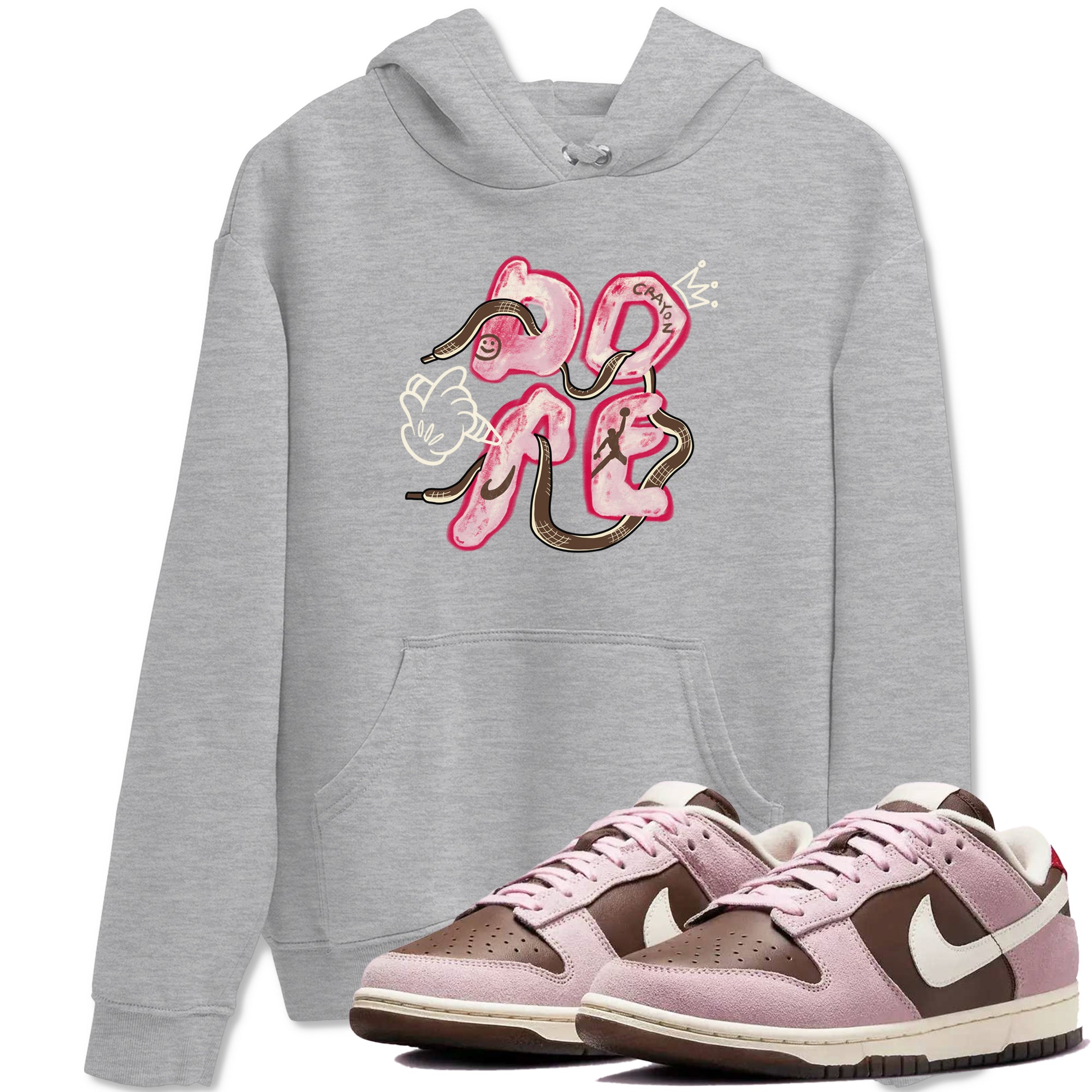 Dope snkmatch Tees - Dunk Cacao Wow And Pink Foam