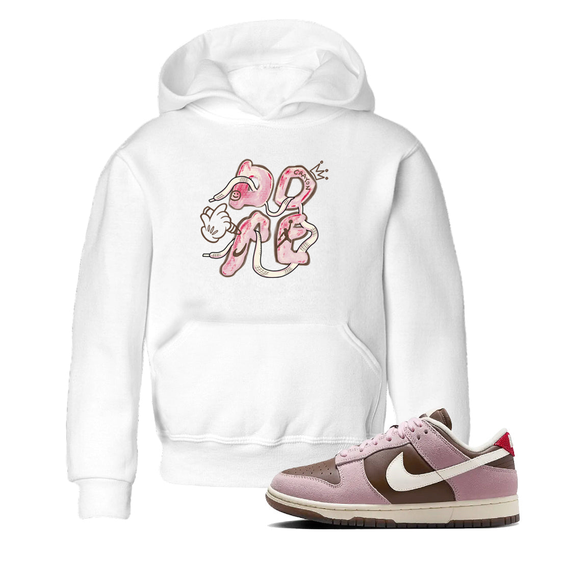 Dope snkmatch Tees Kids - Dunk Cacao Wow And Pink Foam