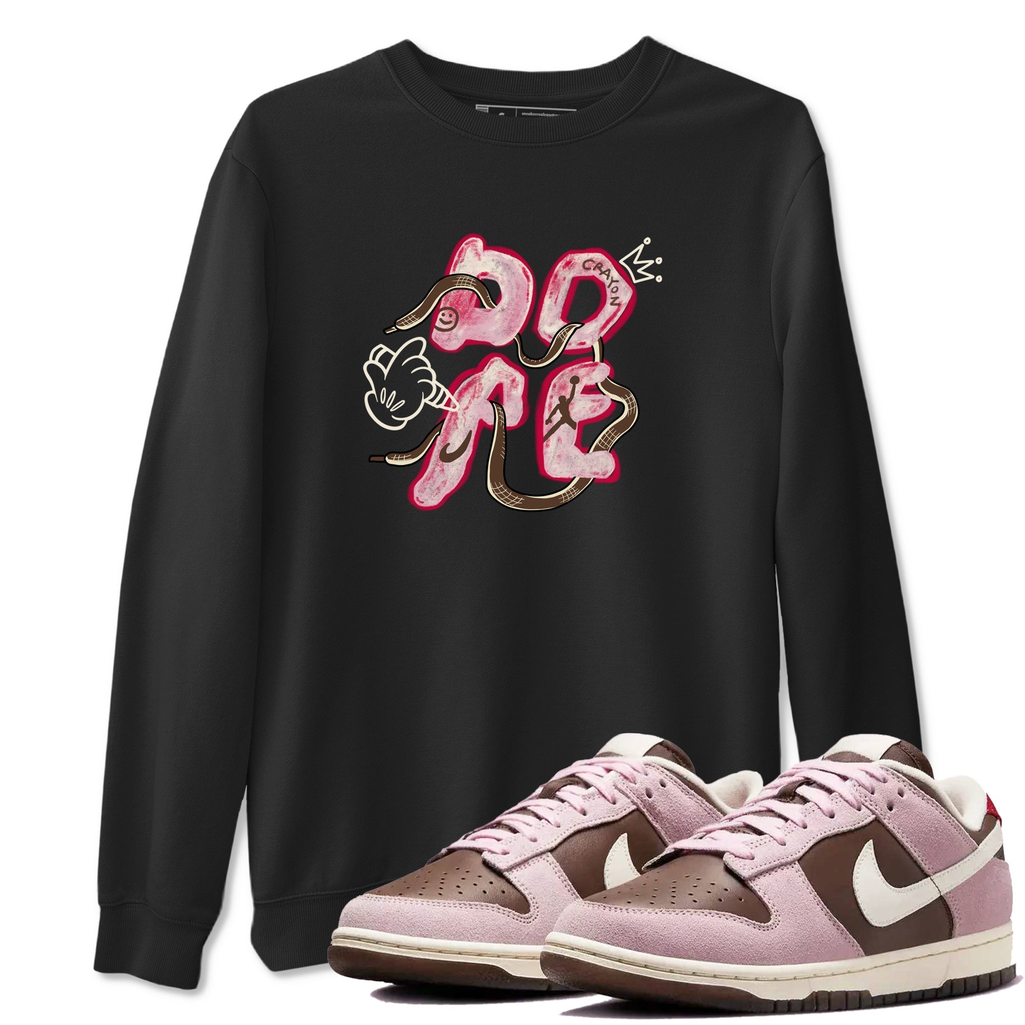 Dope snkmatch Tees - Dunk Cacao Wow And Pink Foam