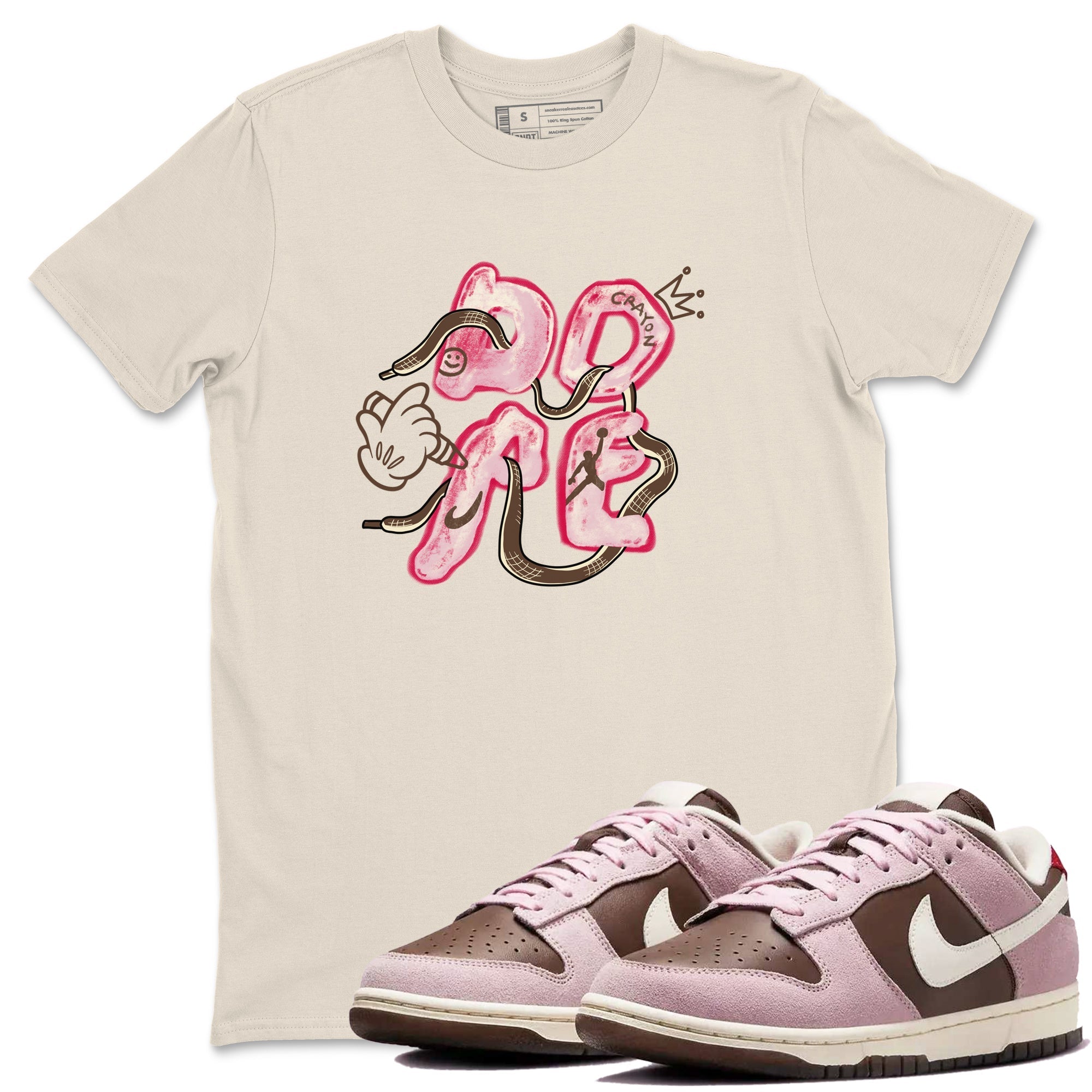 Dope snkmatch Tees - Dunk Cacao Wow And Pink Foam