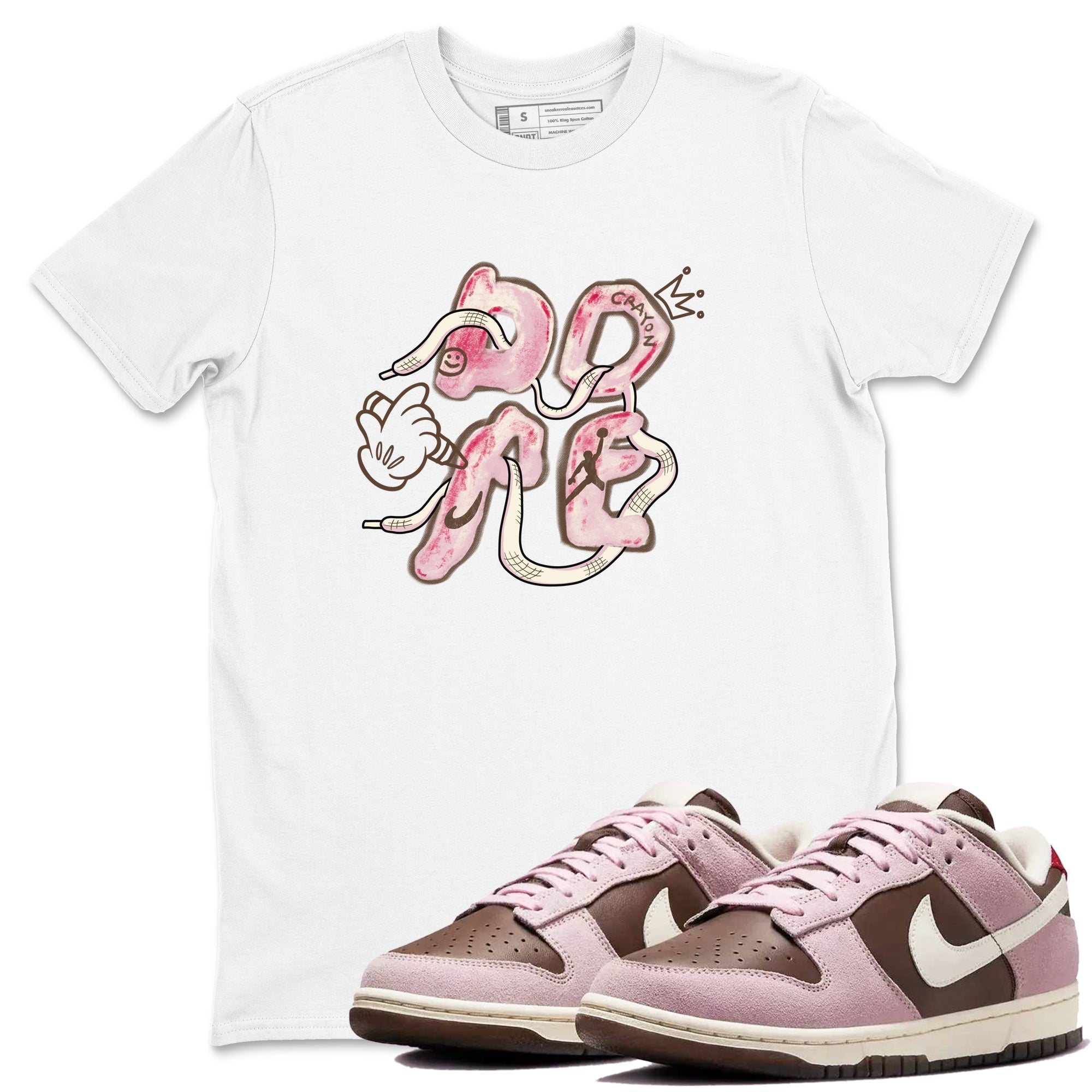 Dope snkmatch Tees - Dunk Cacao Wow And Pink Foam