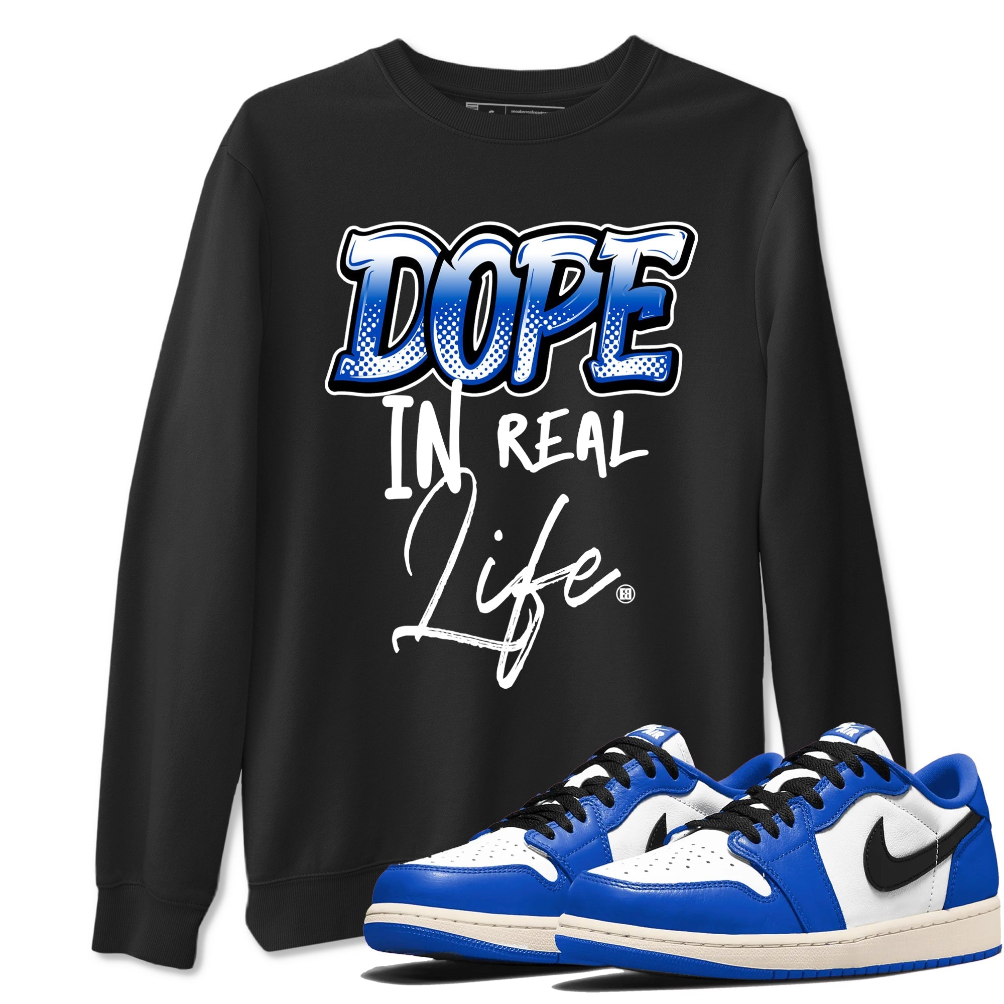 Dope In Real Life snkmatch Tees - Air Jordan 1 Game Royal