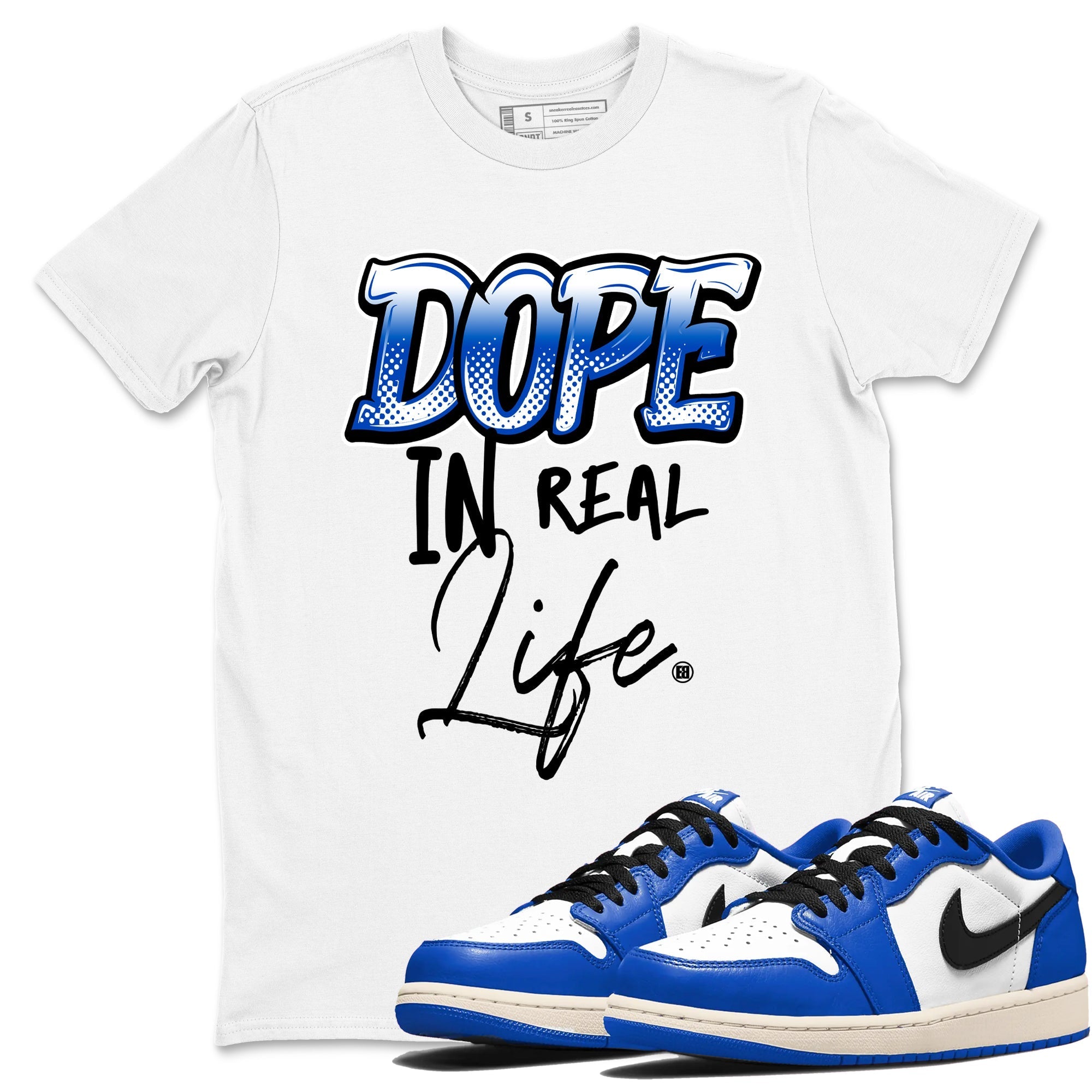 Dope In Real Life snkmatch Tees - Air Jordan 1 Game Royal