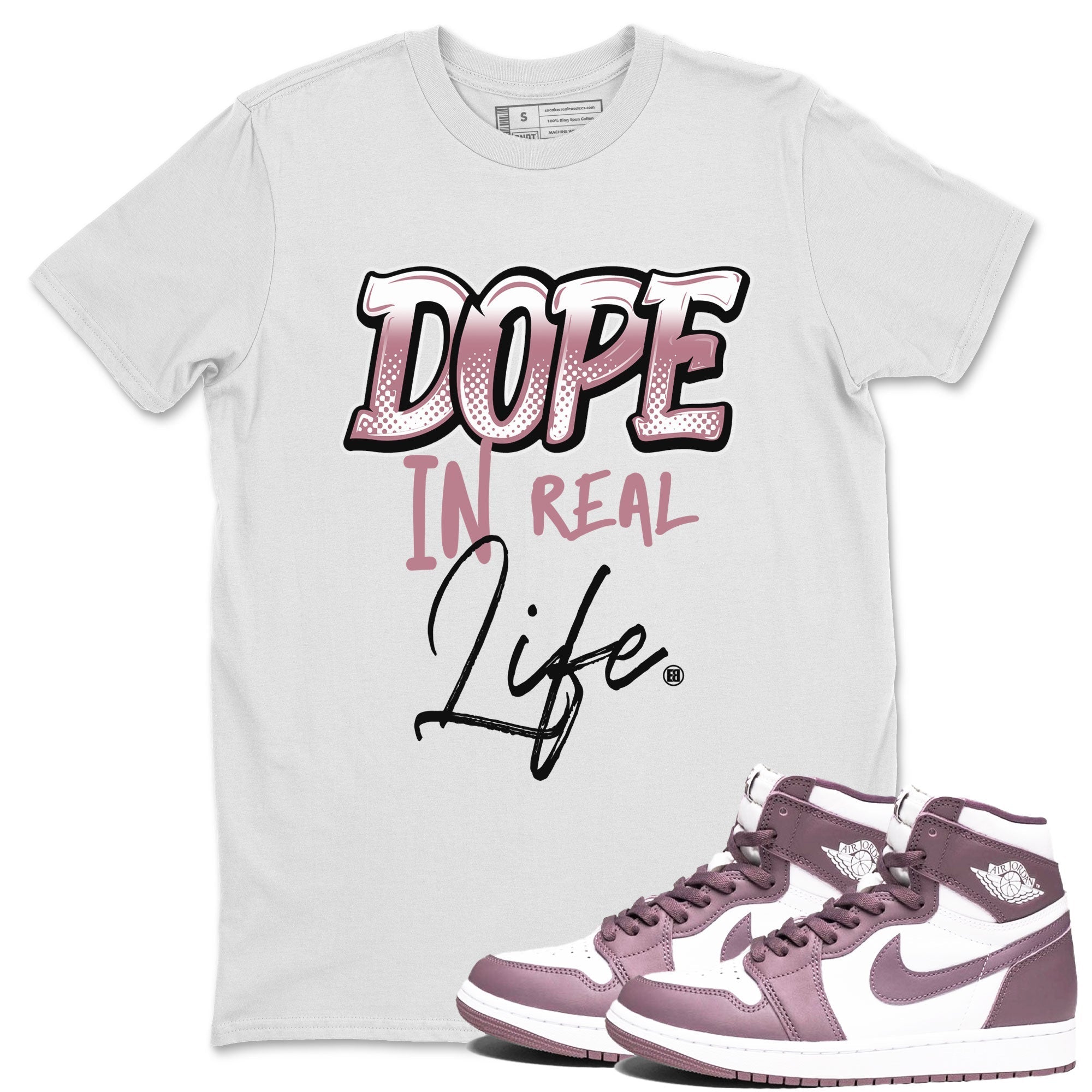 Dope In Real Life snkmatch Tee - Air Jordan 1 Mauve
