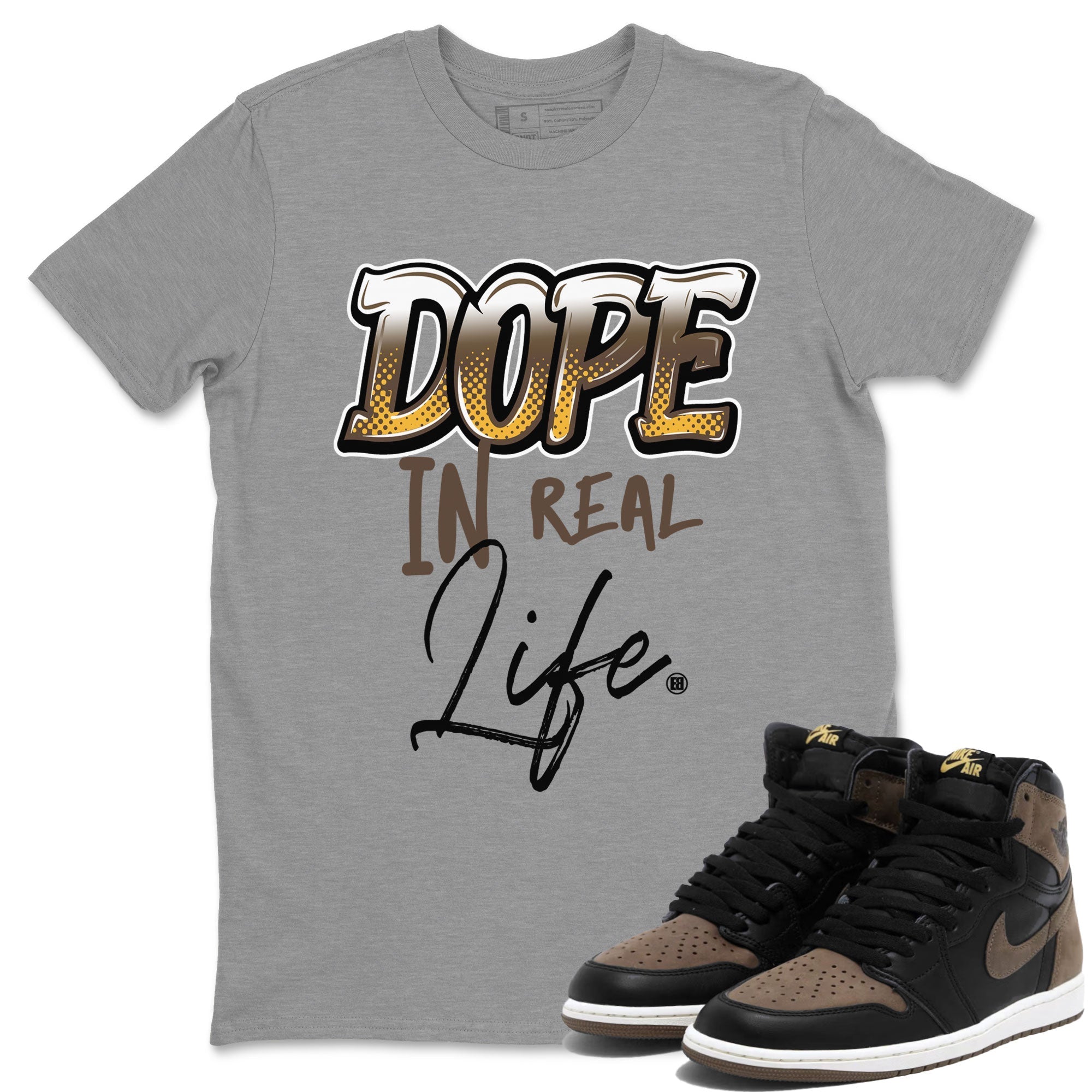 Dope In Real Life snkmatch Tee - Air Jordan 1 Palomino