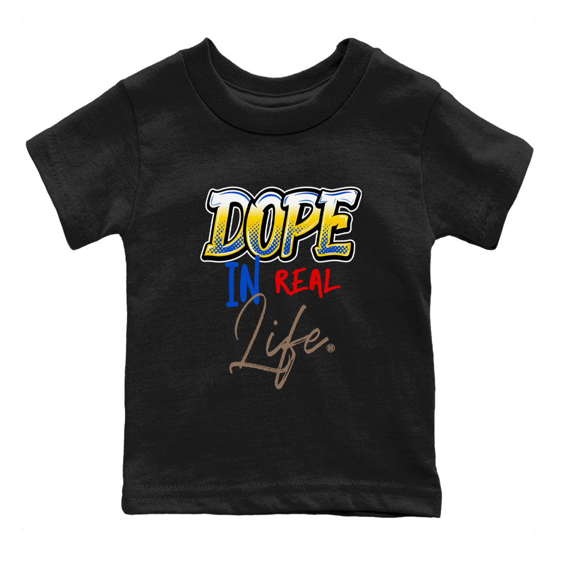 Dope In Real Life snkmatch Tees Kids - Air Jordan 1 Travis Scott Canary