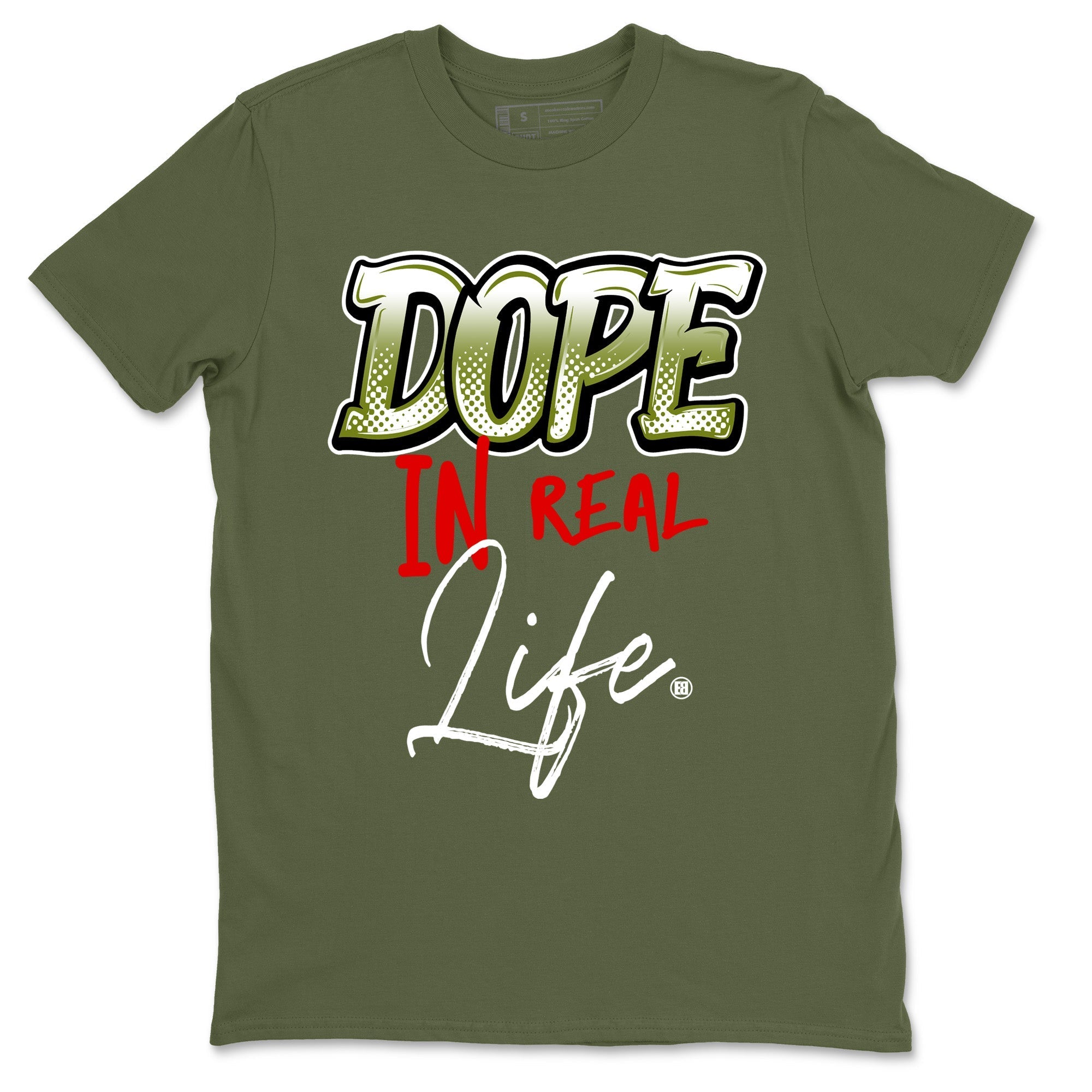 Dope In Real Life Unisex Tops - Air Jordan 1 Travis Scott Olive