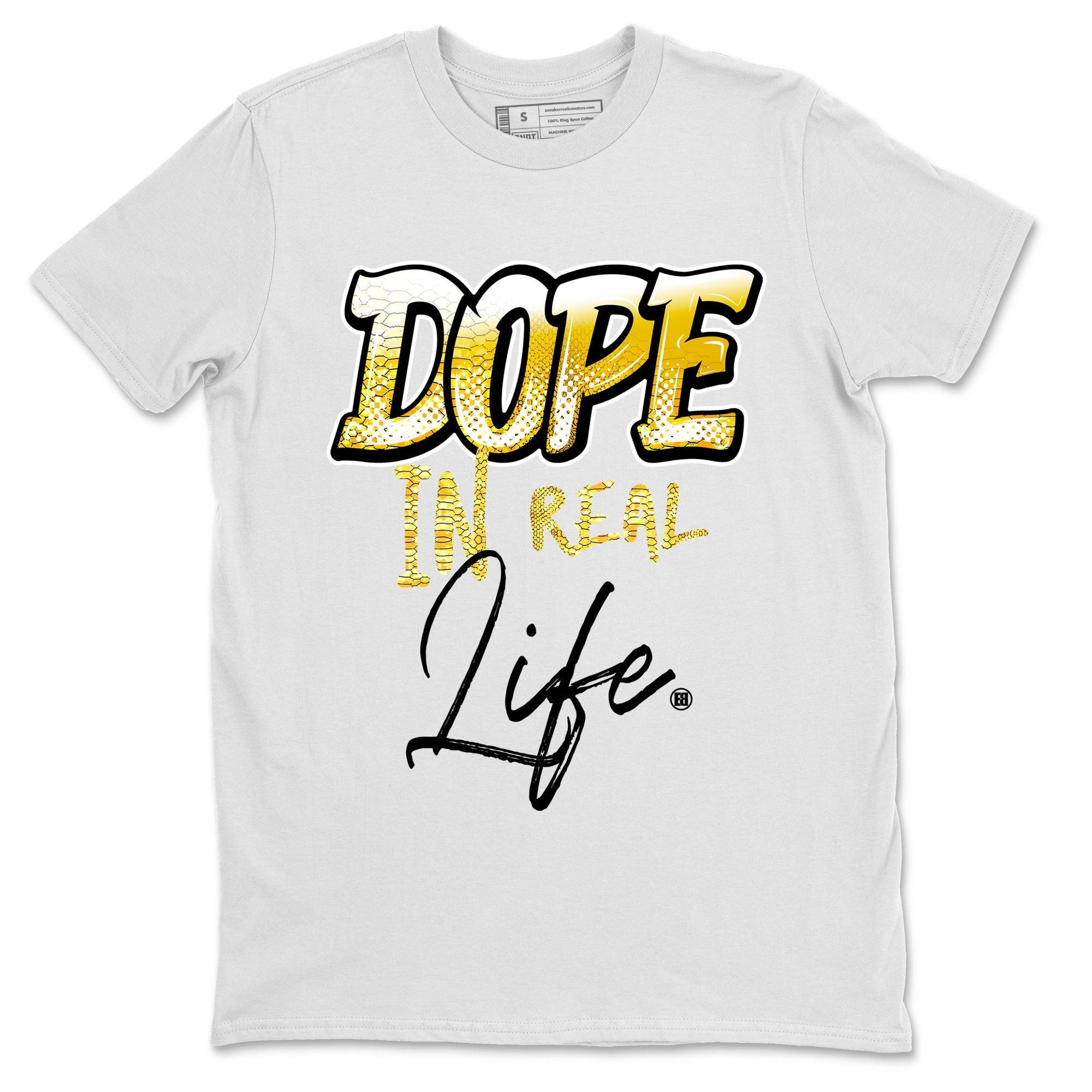 Dope In Real Life Unisex Tops - Air Jordan 11 Yellow Python