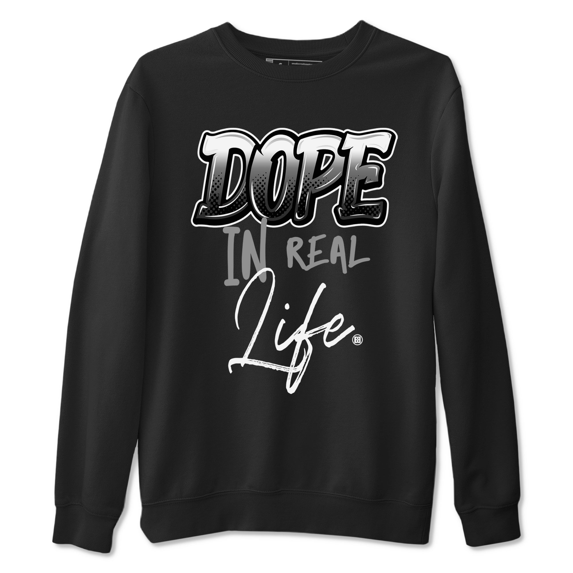 Dope In Real Life snkmatch Tees - Air Jordan 12 Black Wolf Grey