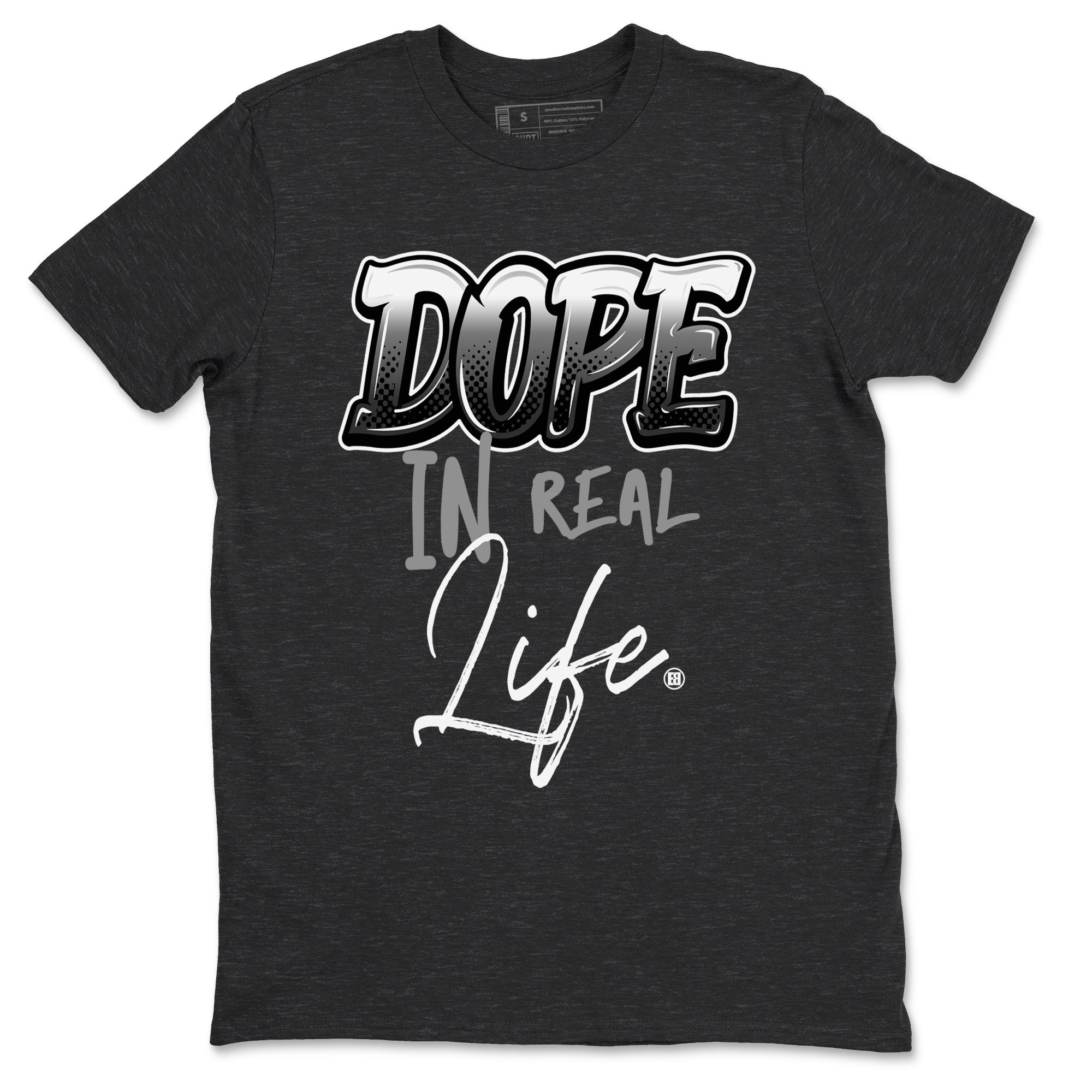 Dope In Real Life snkmatch Tees - Air Jordan 12 Black Wolf Grey