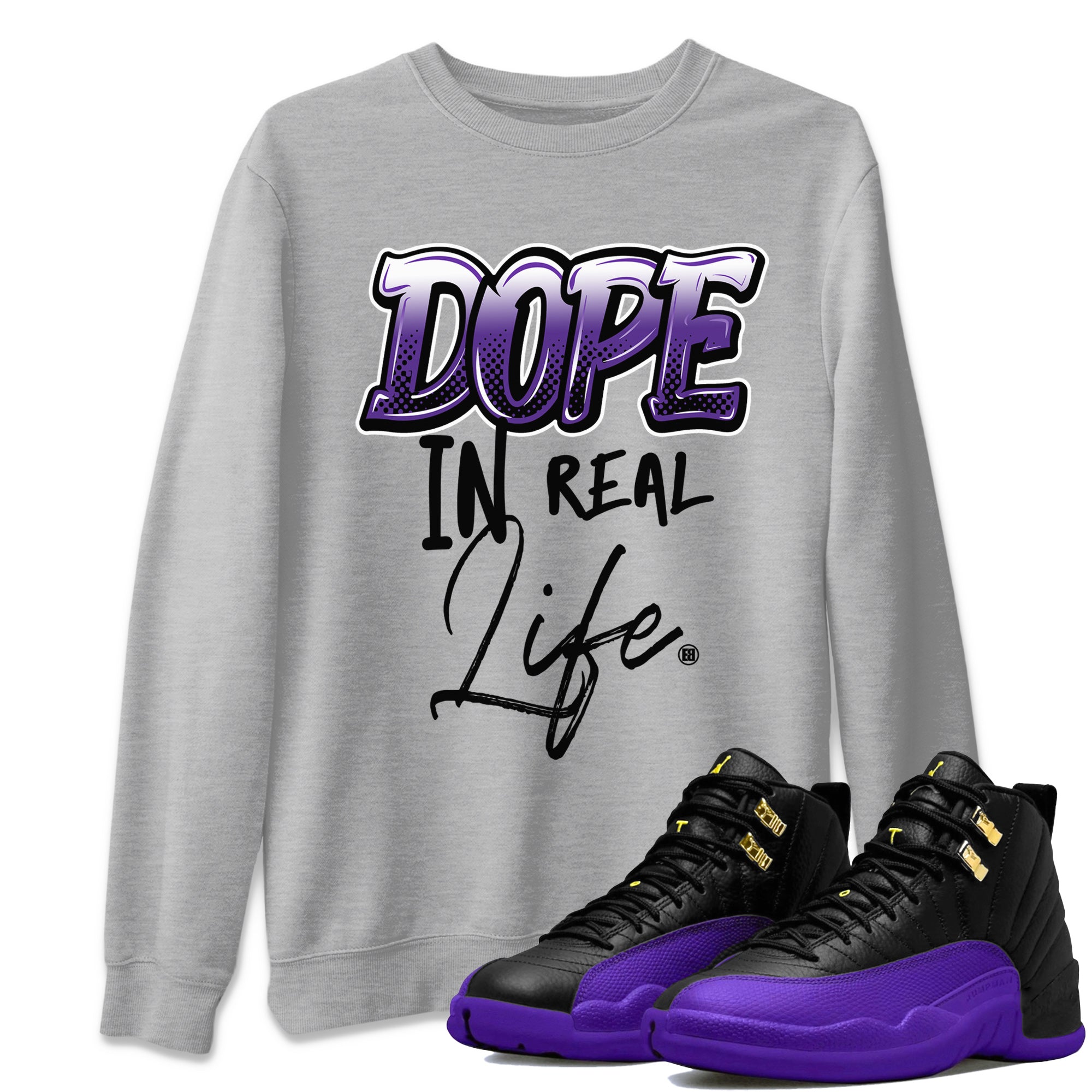Dope In Real Life Unisex Tops - Air Jordan 12 Field Purple