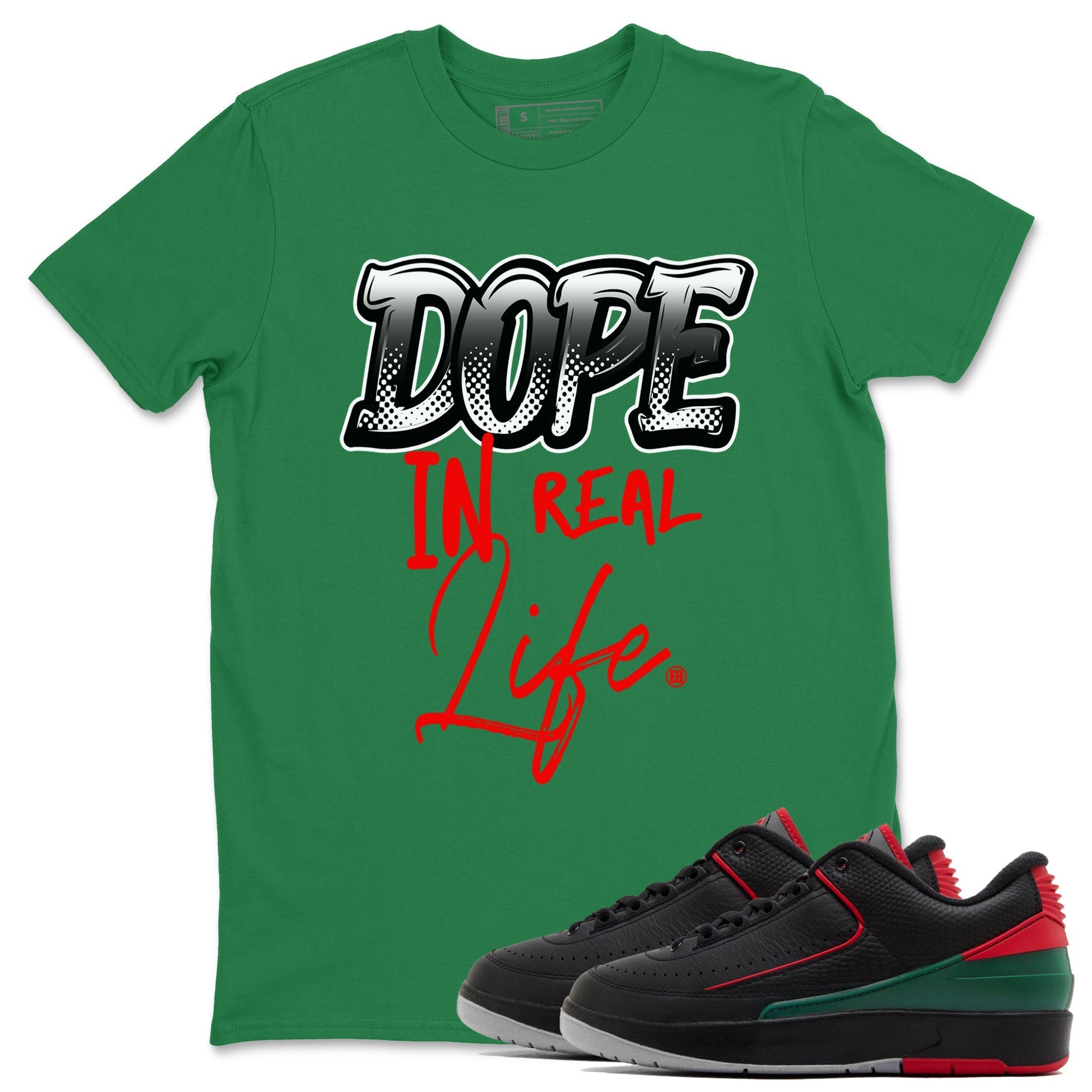 Dope In Real Life snkmatch Tee - Air Jordan 2 Christmas