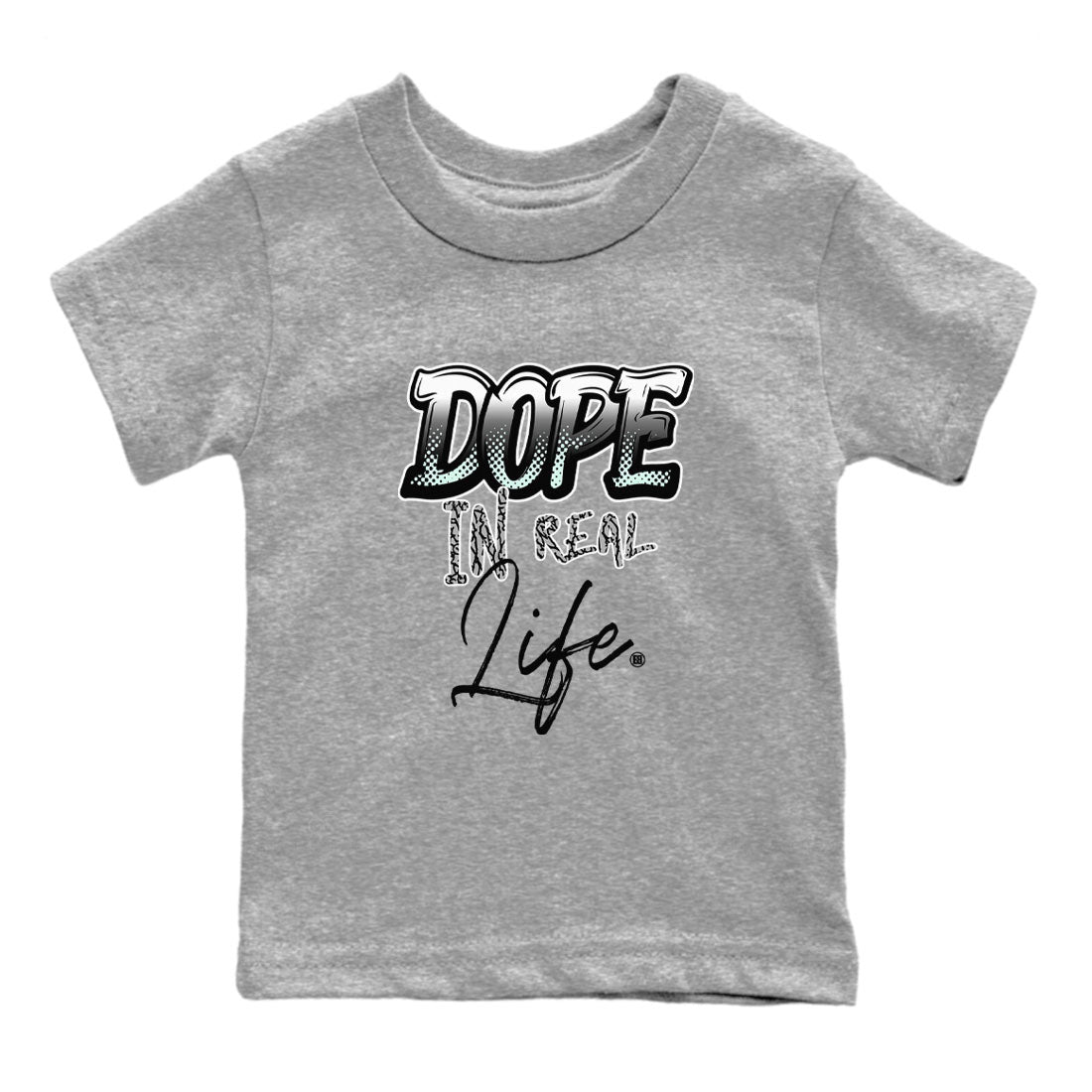 Dope In Real Life snkmatch Tees Kids - Air Jordan 3 Green Glow