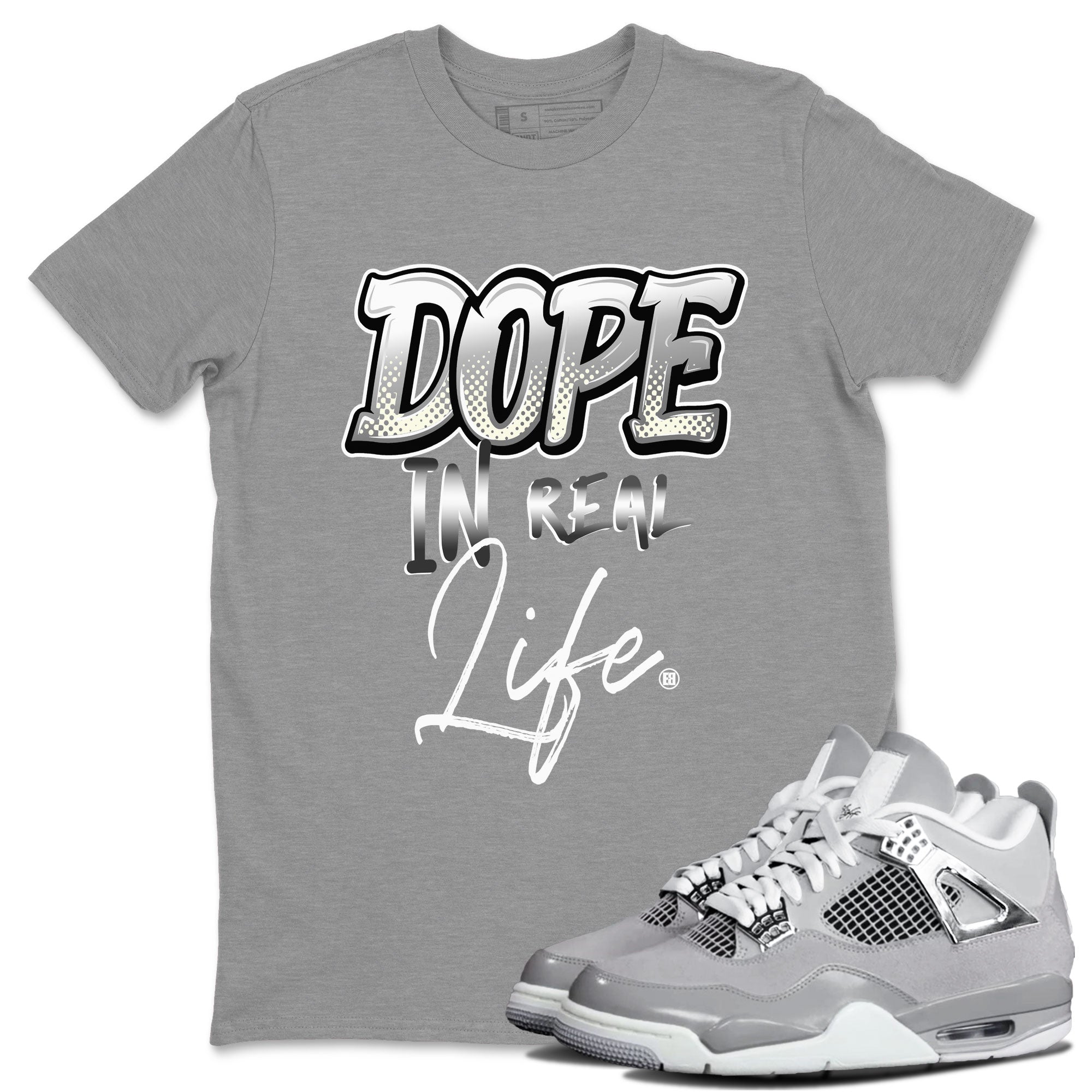 Dope In Real Life snkmatch Tee - Air Jordan 4 Frozen Moments