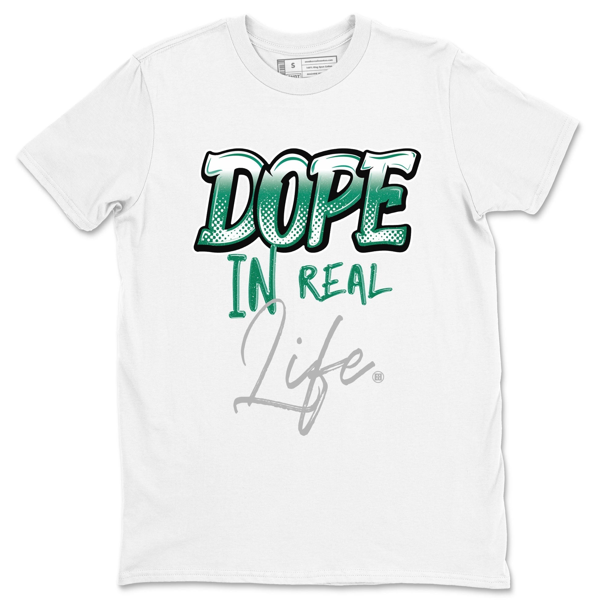 Dope In Real Life snkmatch Tees - Air Jordan 4 Oxidized Green