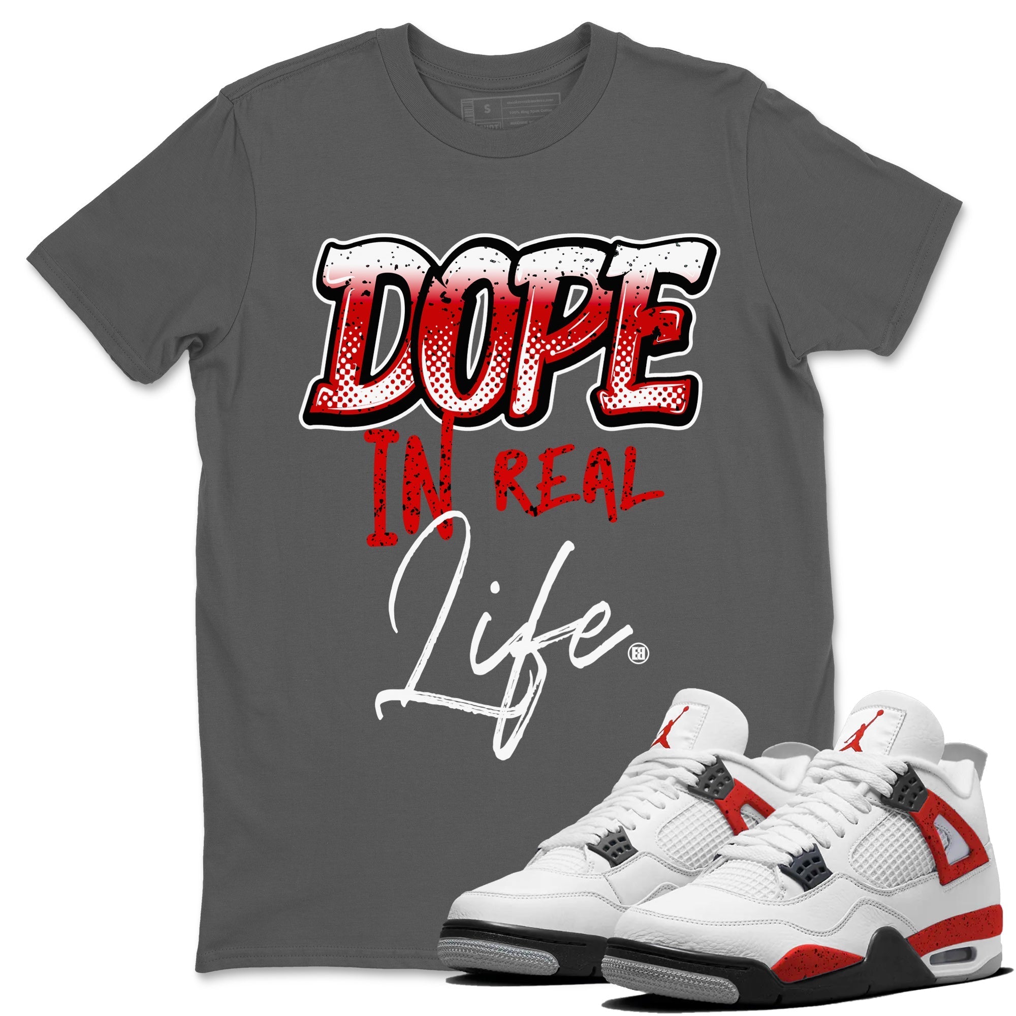 Dope In Real Life Unisex Tops - Air Jordan 4 Red Cement