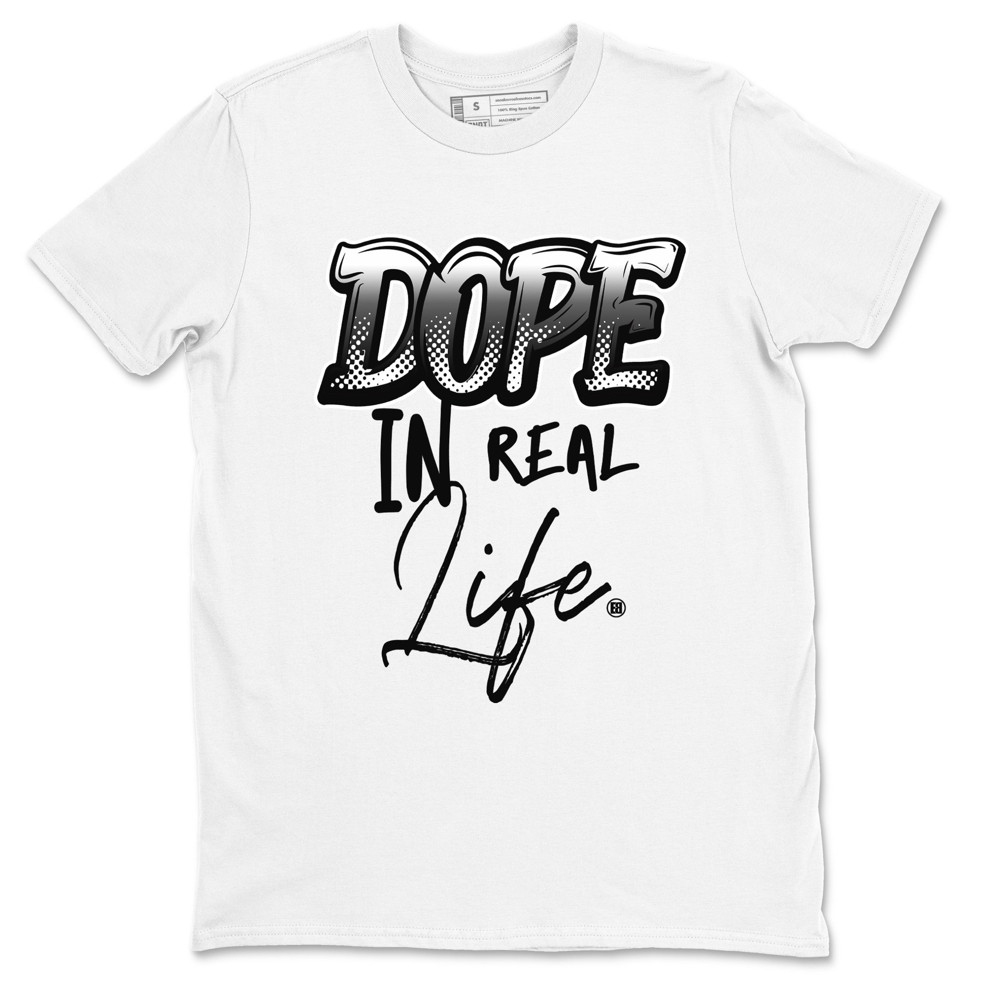 Dope In Real Life snkmatch Tees - Air Jordan 4 White Thunder