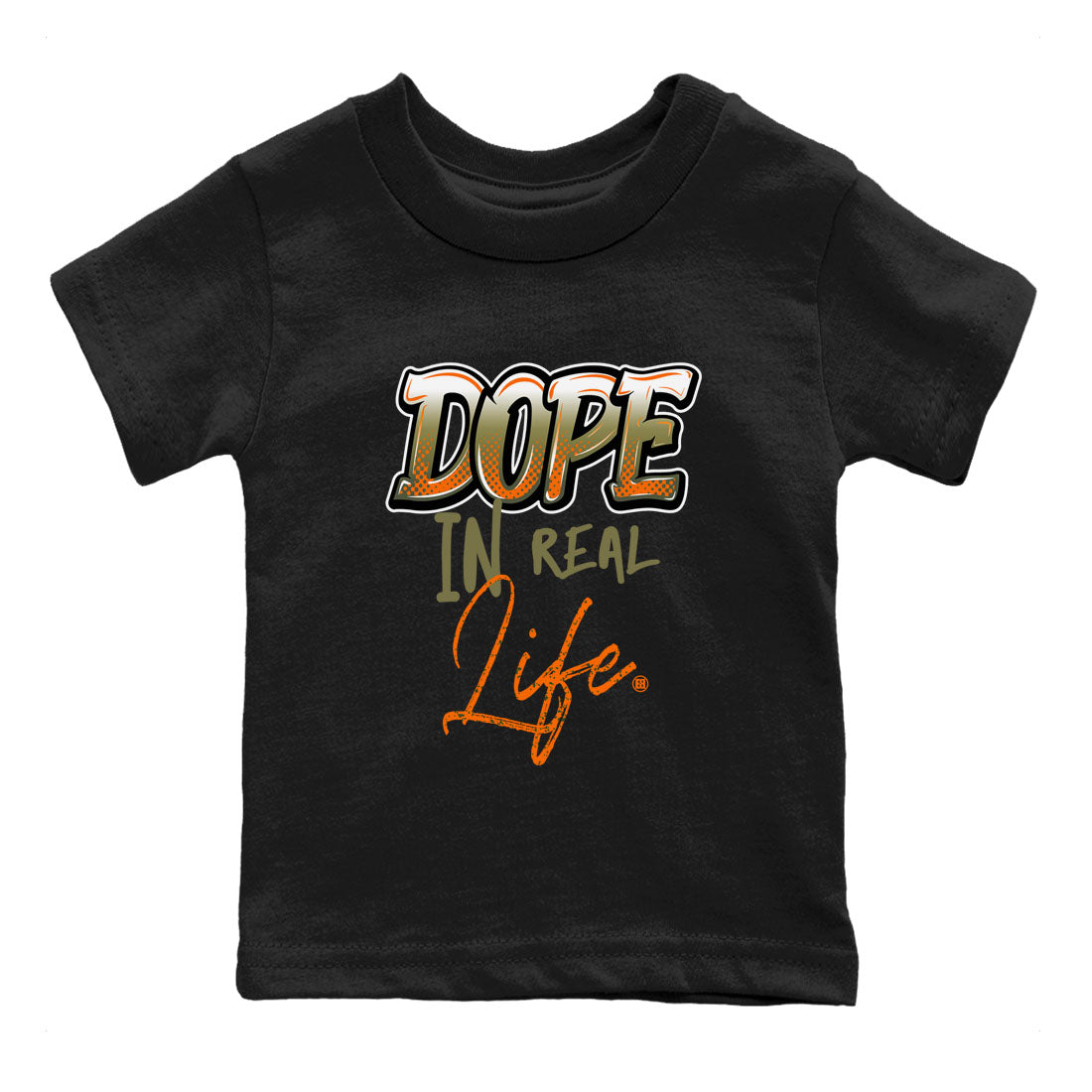 Dope In Real Life snkmatch Tees Kids - Air Jordan 5 Olive