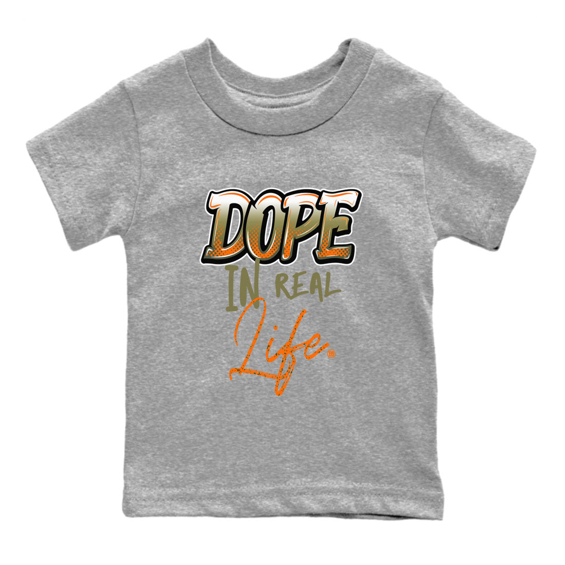 Dope In Real Life snkmatch Tees Kids - Air Jordan 5 Olive