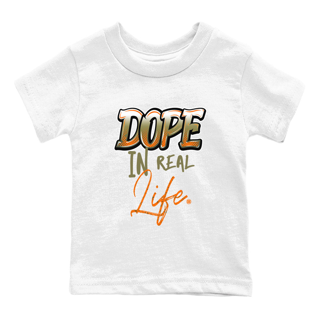 Dope In Real Life snkmatch Tees Kids - Air Jordan 5 Olive
