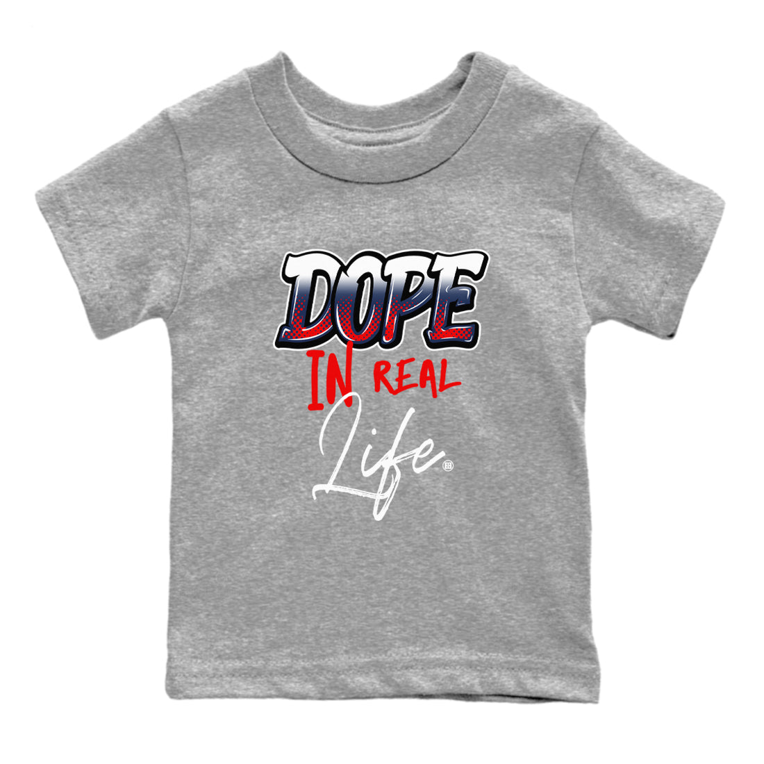 Dope In Real Life snkmatch Tees Kids - Air Jordan 6 White And Midnight Navy