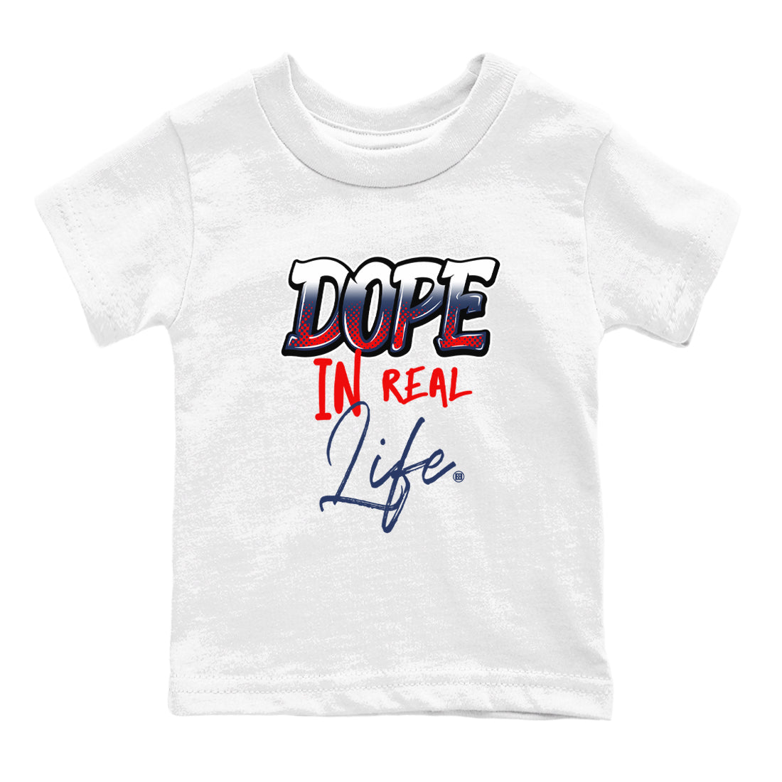 Dope In Real Life snkmatch Tees Kids - Air Jordan 6 White And Midnight Navy
