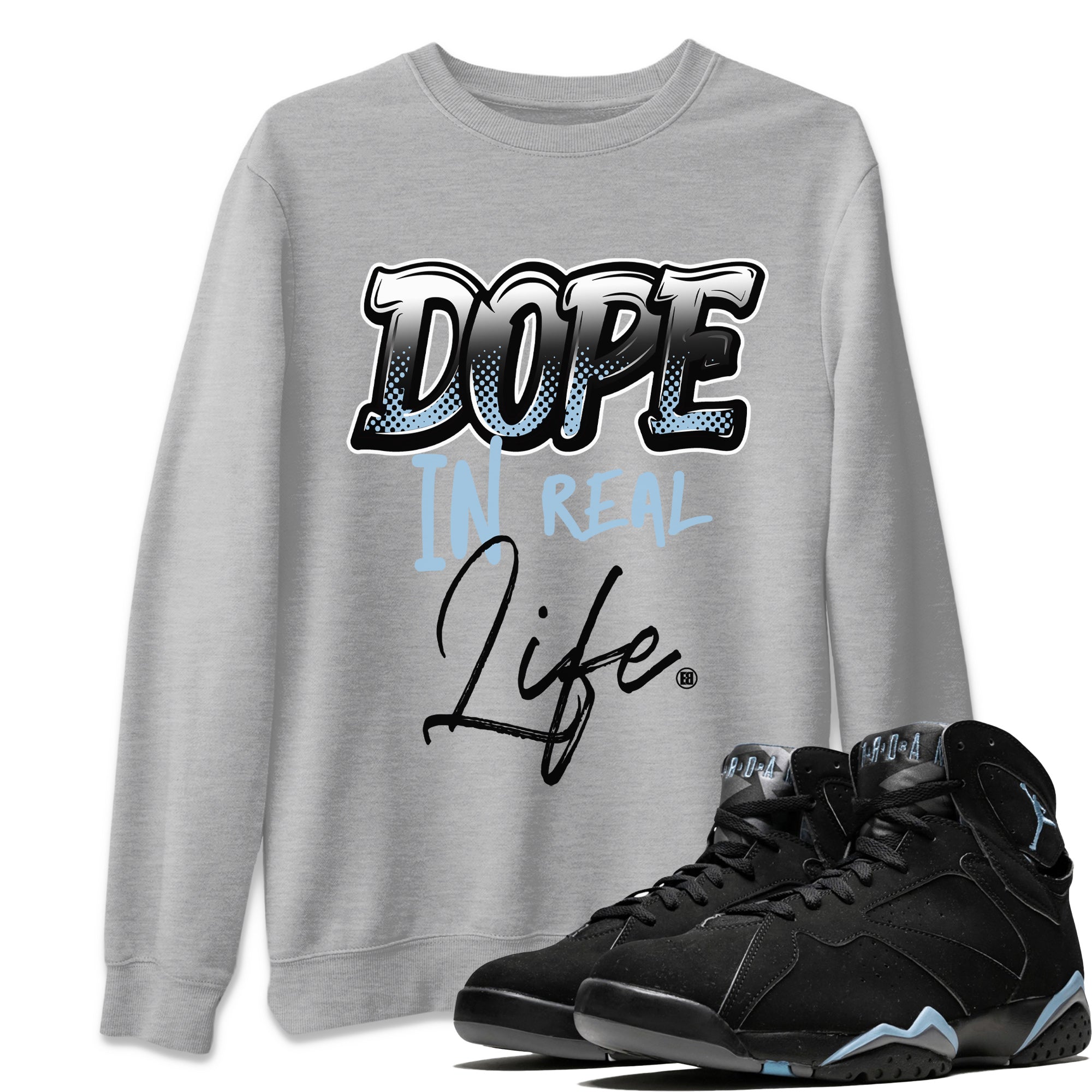 Dope In Real Life Unisex Tops - Air Jordan 7 Chambray