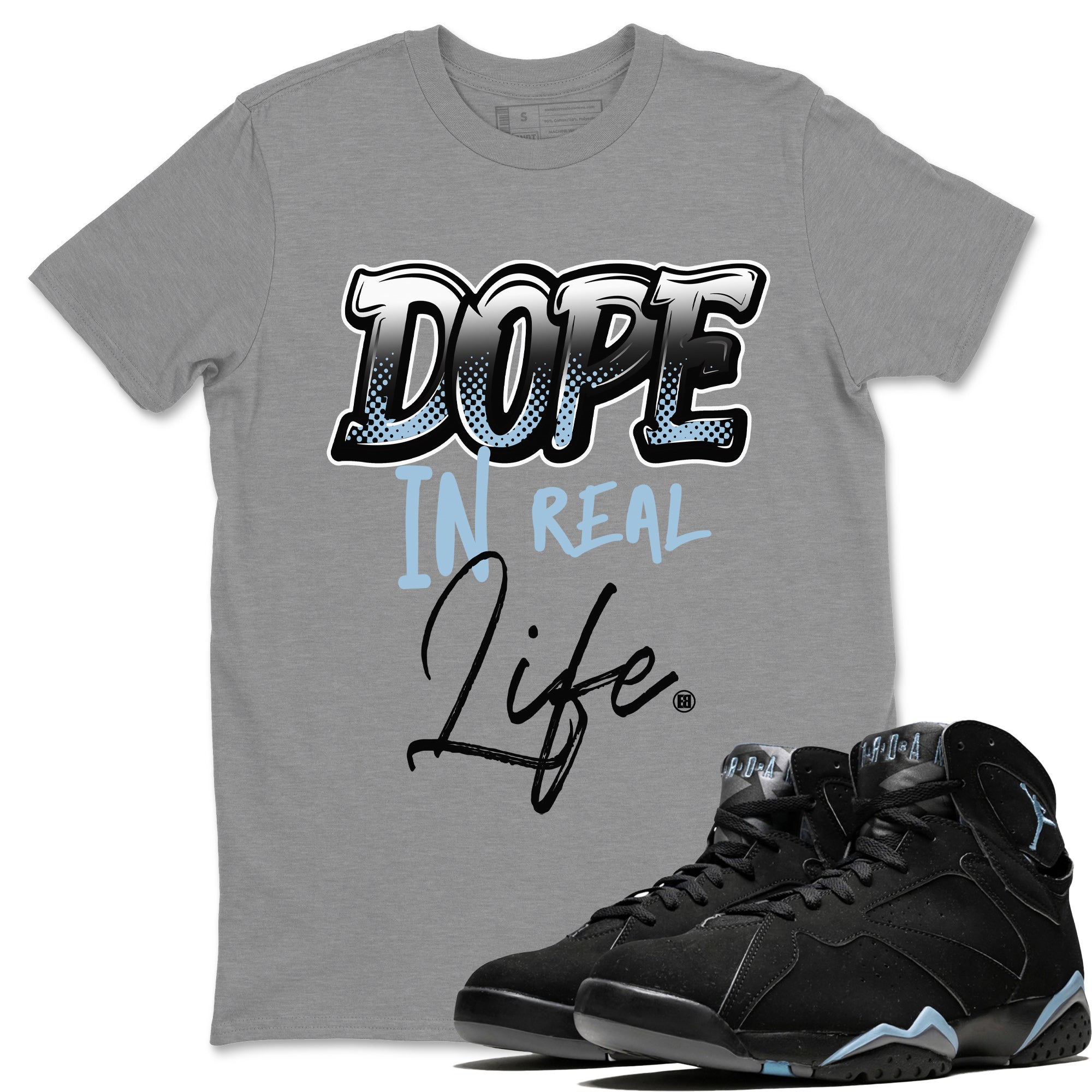 Dope In Real Life Unisex Tops - Air Jordan 7 Chambray