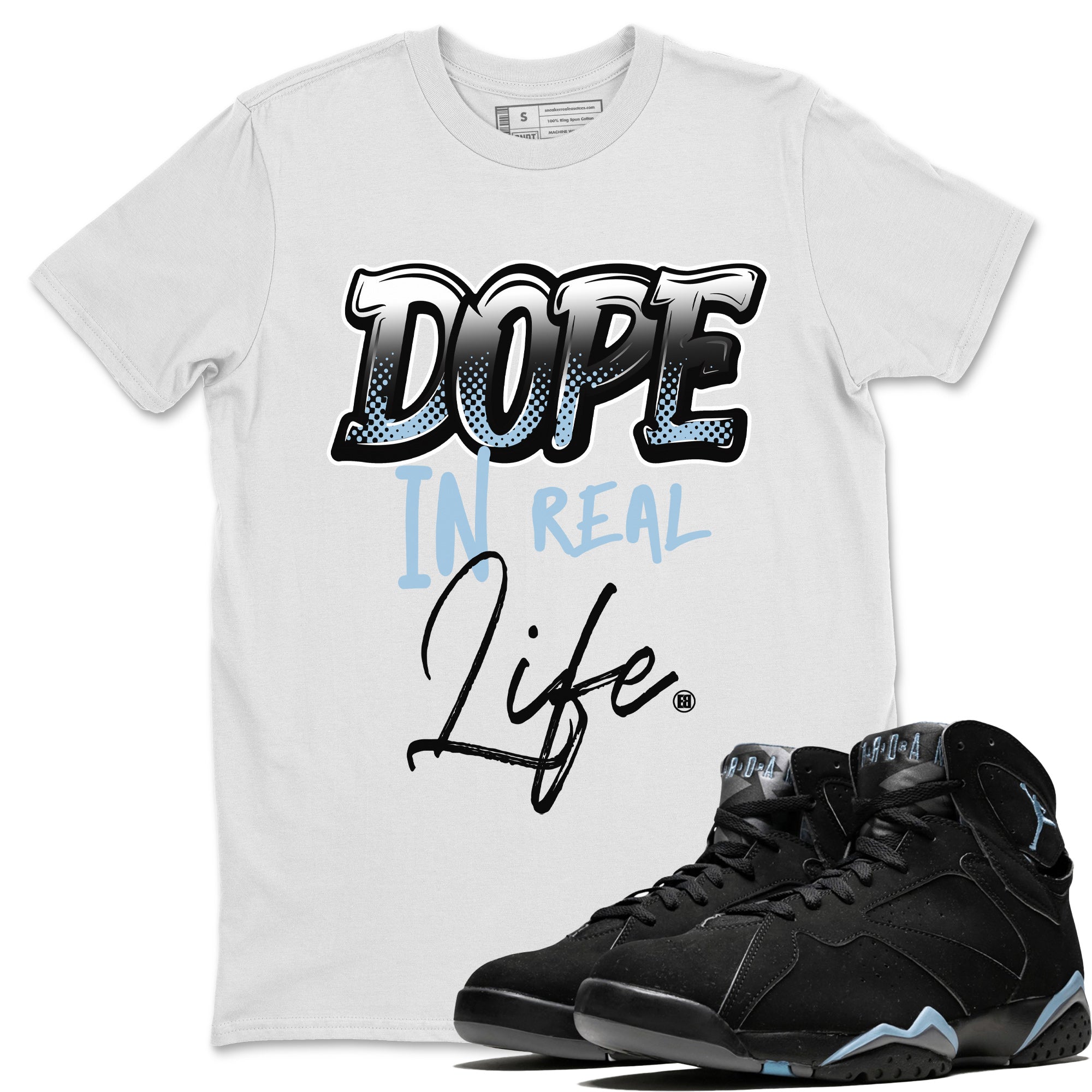 Dope In Real Life Unisex Tops - Air Jordan 7 Chambray
