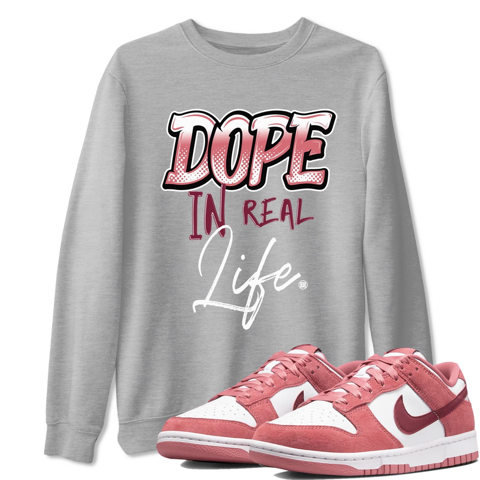 Dope In Real Life snkmatch Tee - Dunk Valentines Day 2024