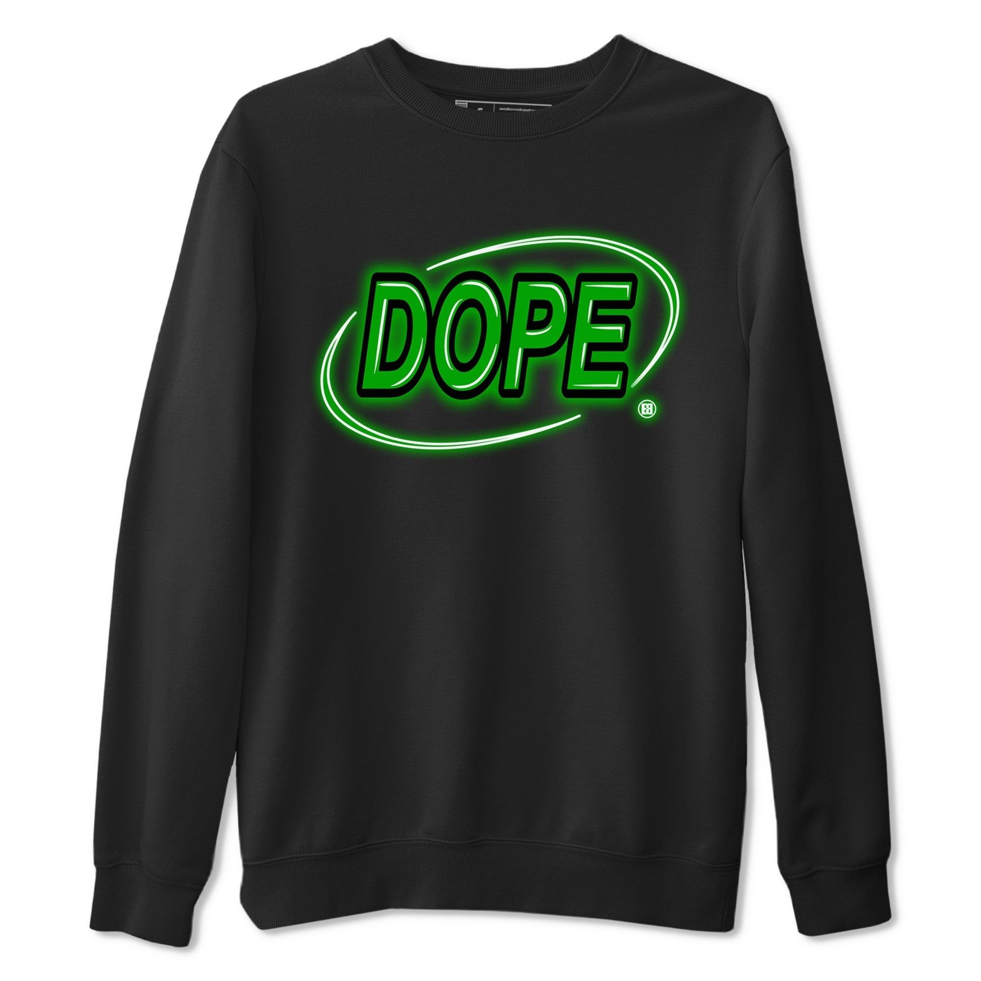Dope Neon Sign snkmatch Tee - Air Jordan 5 Lucky Green