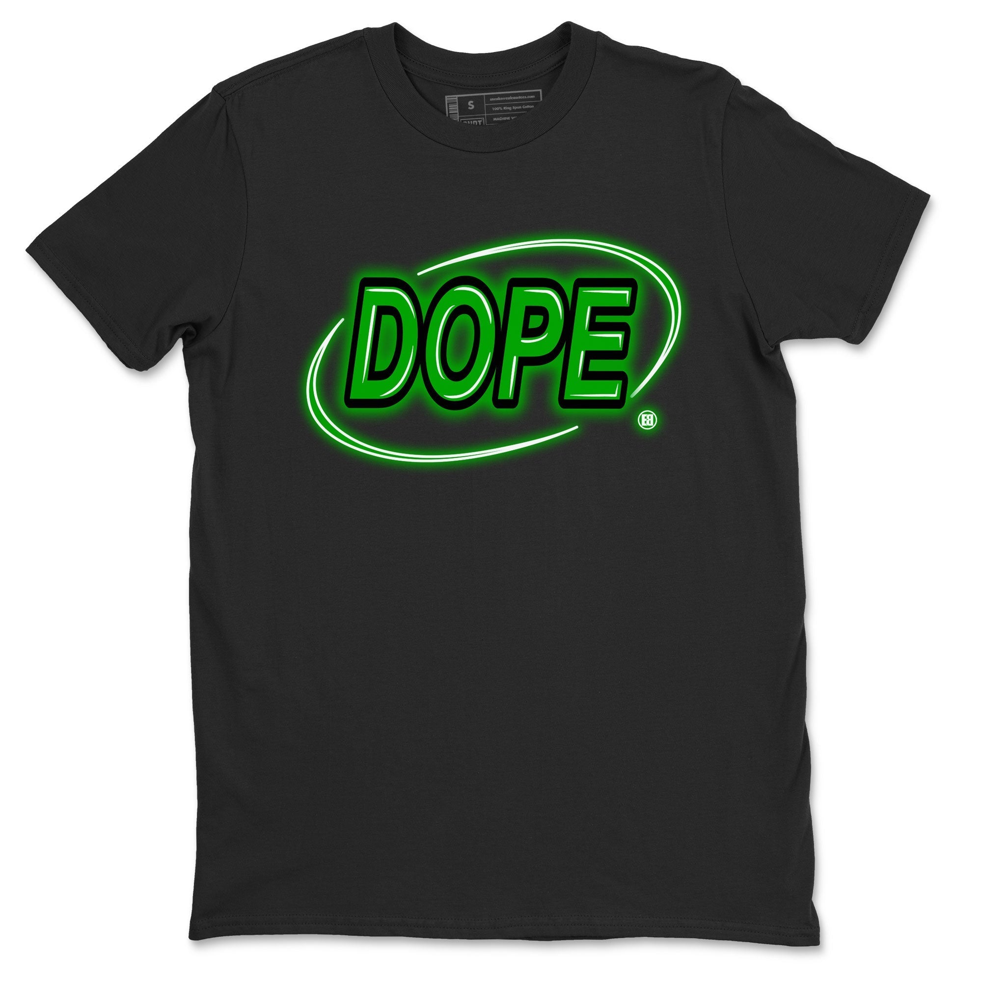 Dope Neon Sign snkmatch Tee - Air Jordan 5 Lucky Green